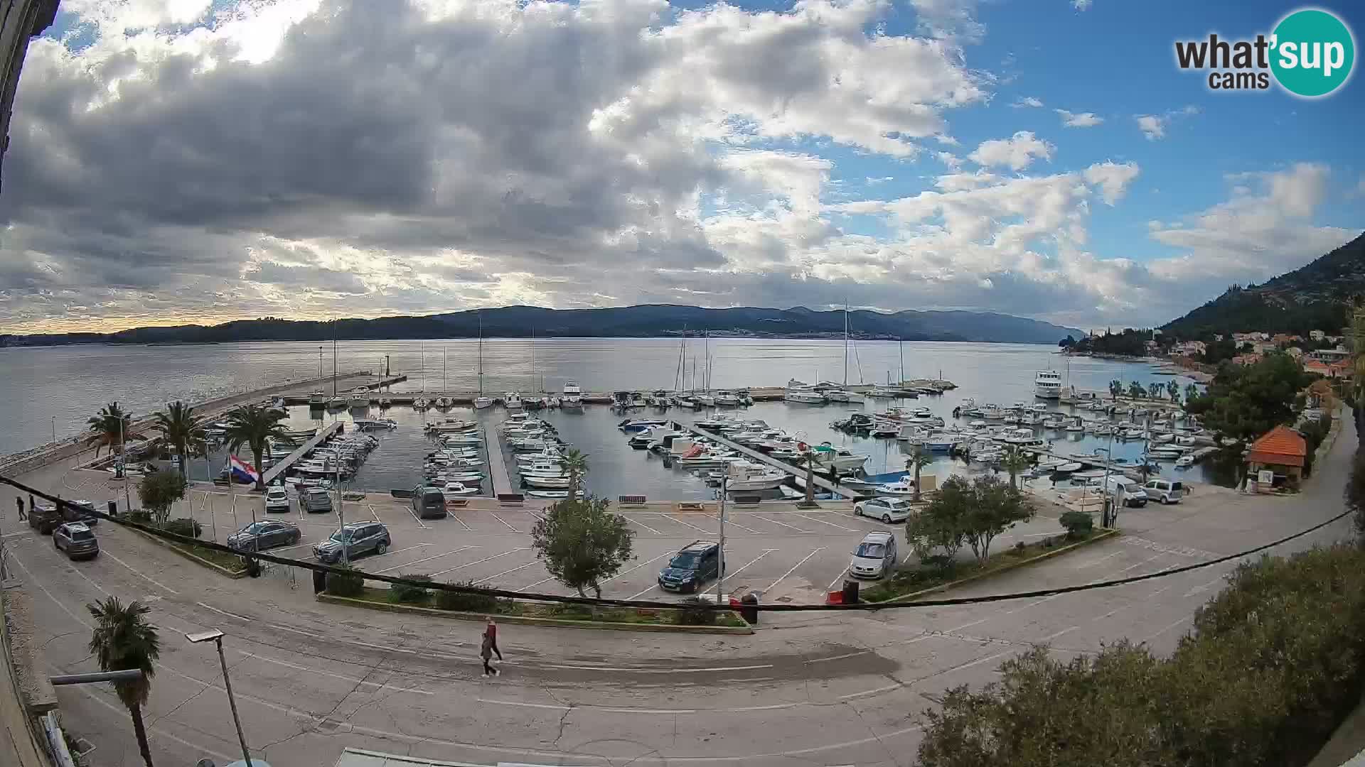 Webcam Orebić Riva – Ferry vers Korčula en direct