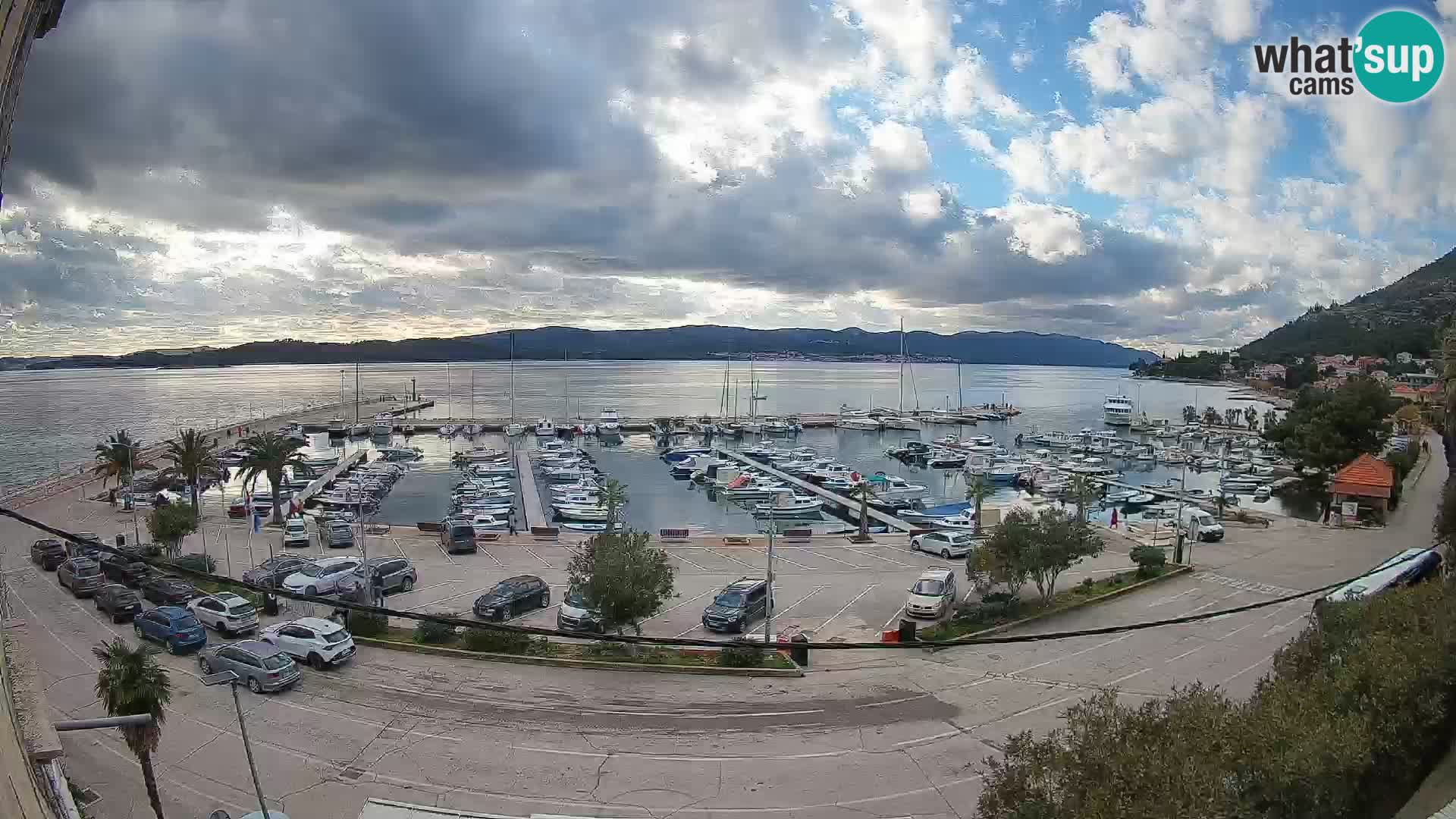 Webcam Orebić Riva – Ferry to Korčula Live