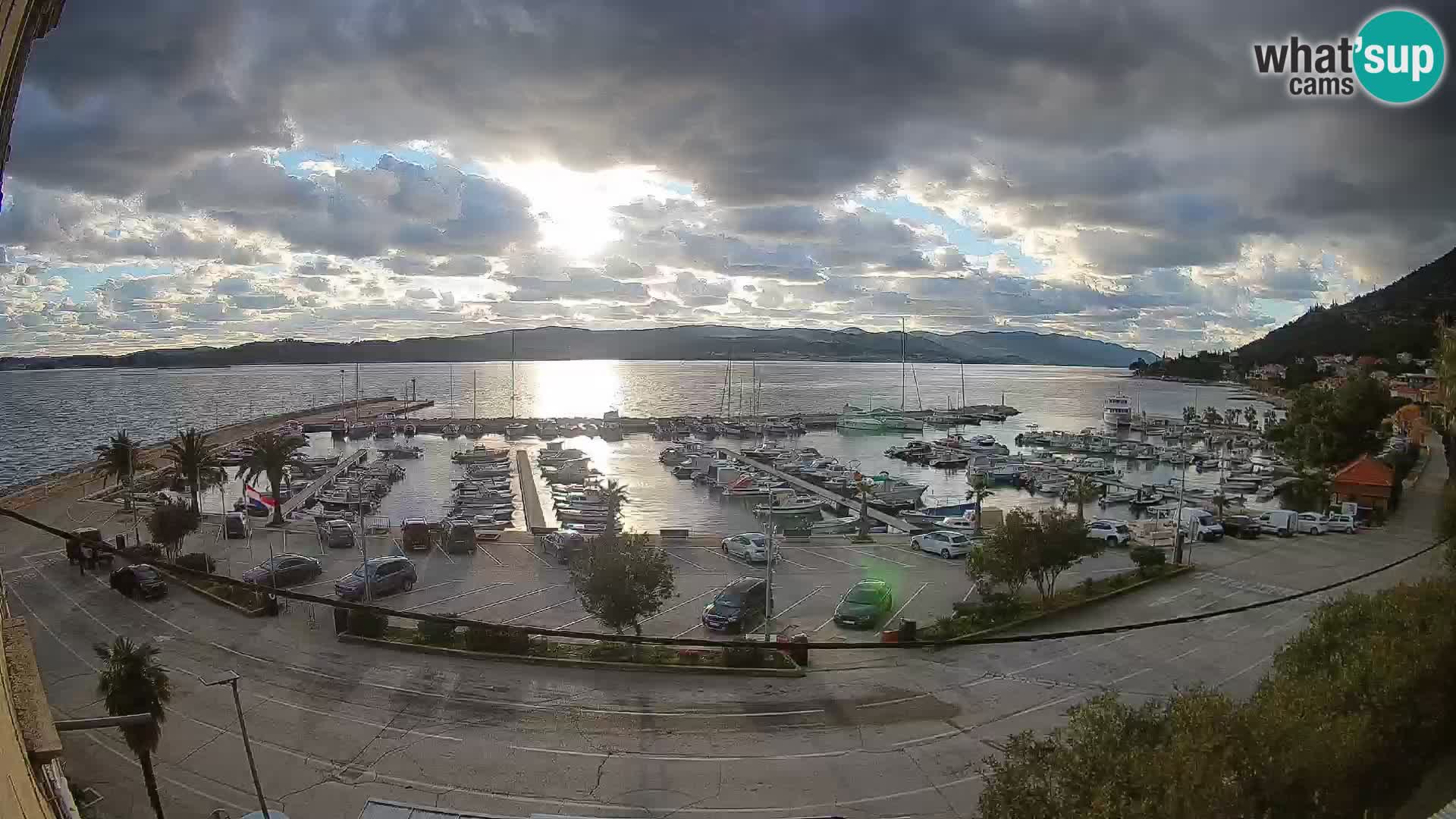 Webcam Orebić Riva – Ferry to Korčula Live