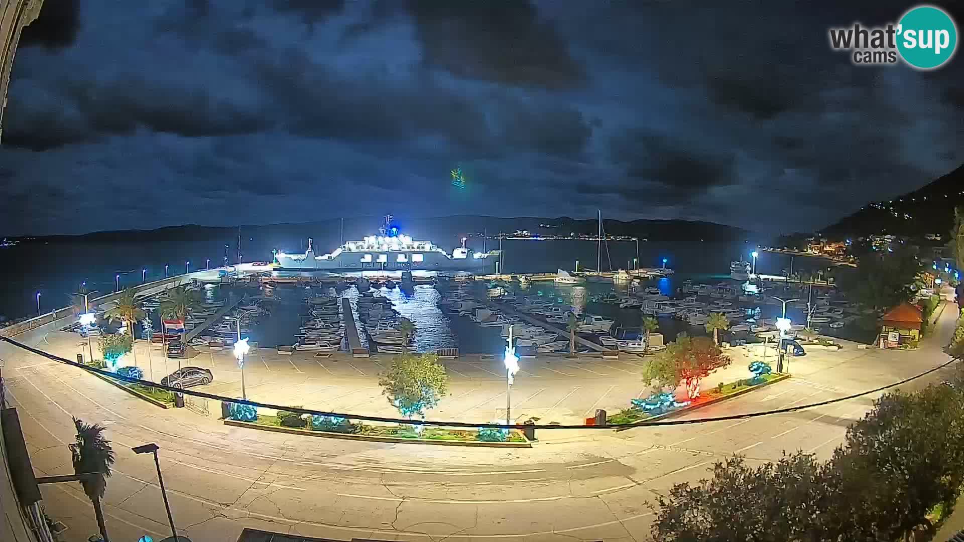 Webcam Orebić Uferpromenade – Fähre nach Korčula Live