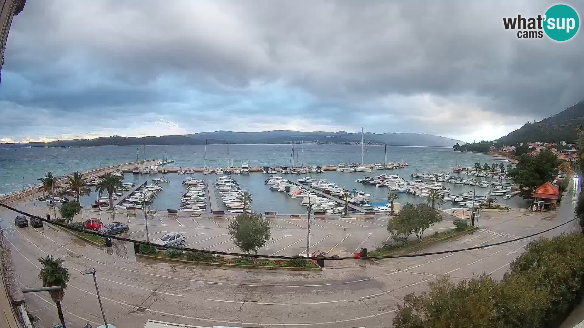 Webcam Orebić Uferpromenade – Fähre nach Korčula Live