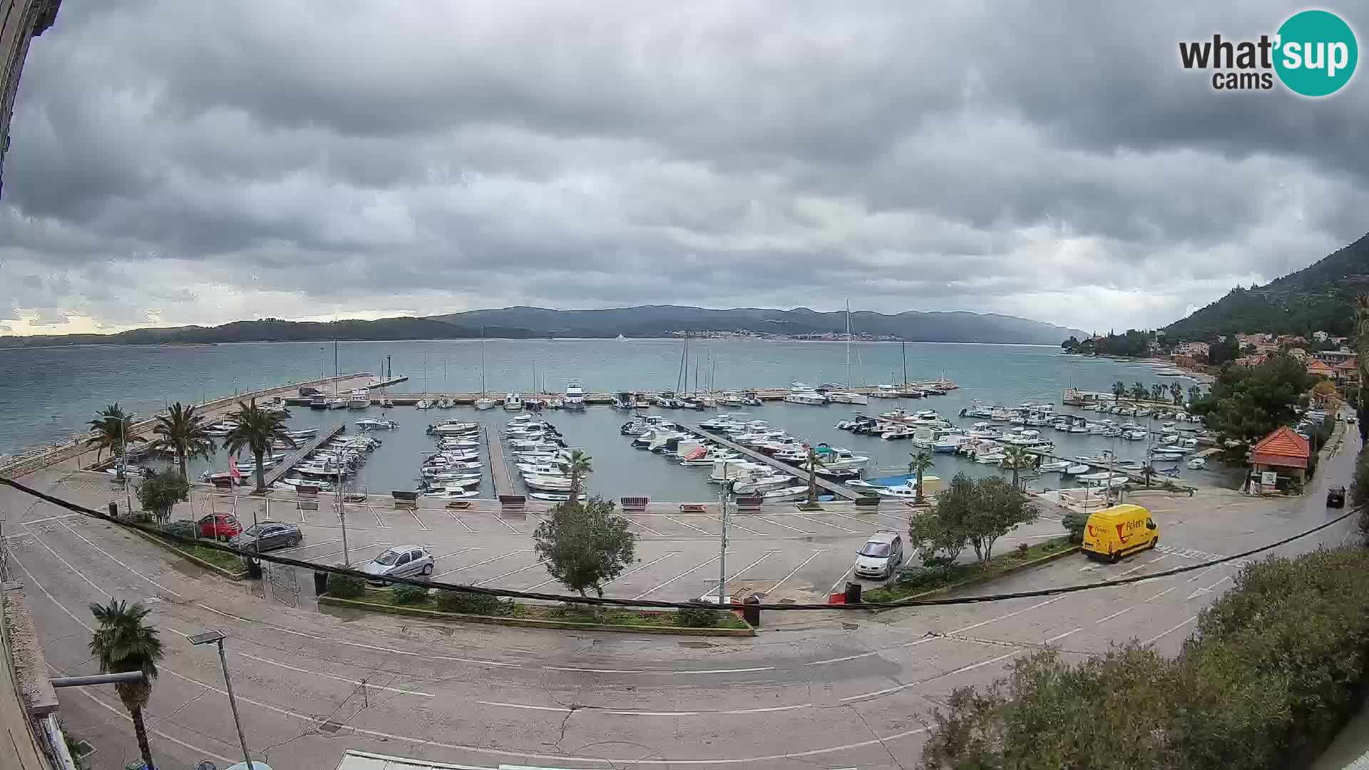 Webcam Orebić Uferpromenade – Fähre nach Korčula Live