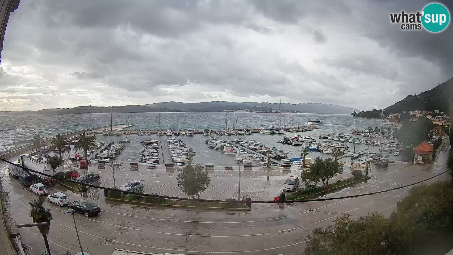 Webcam Orebić Uferpromenade – Fähre nach Korčula Live