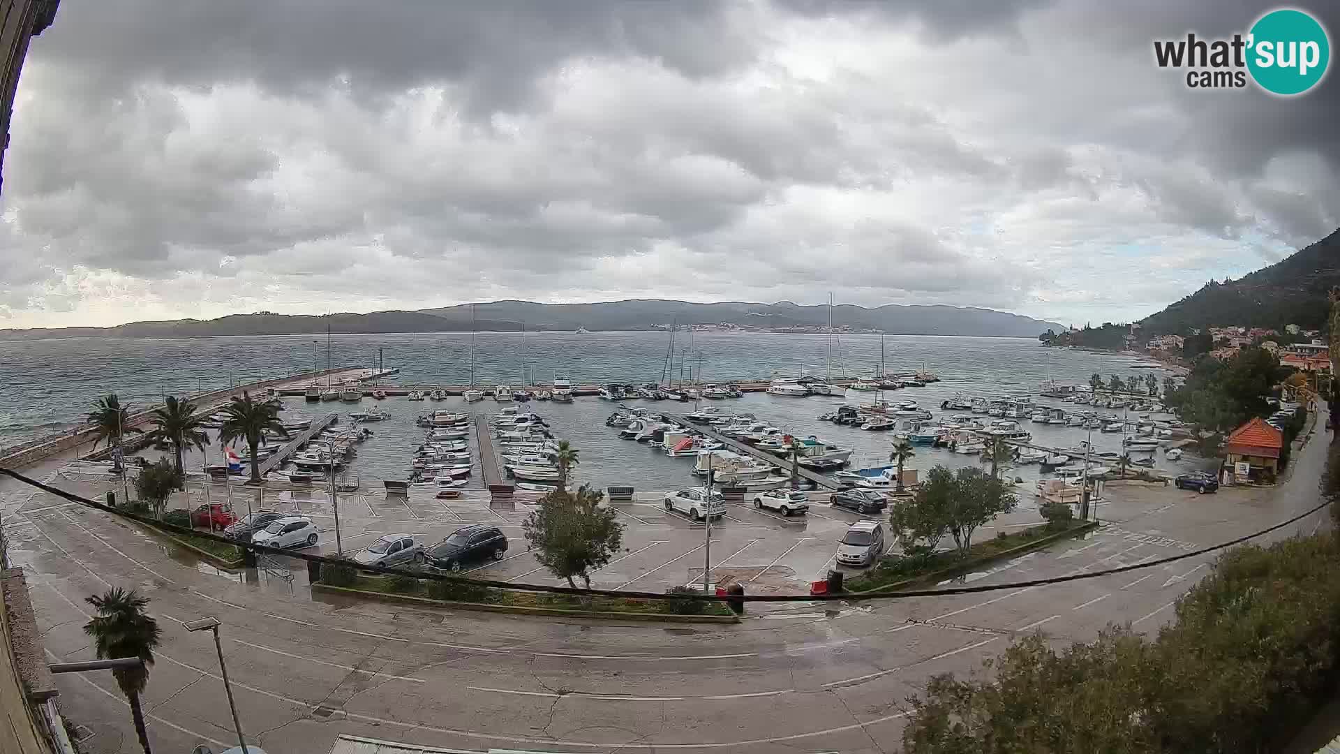 Webcam Orebić Riva – Ferry to Korčula Live