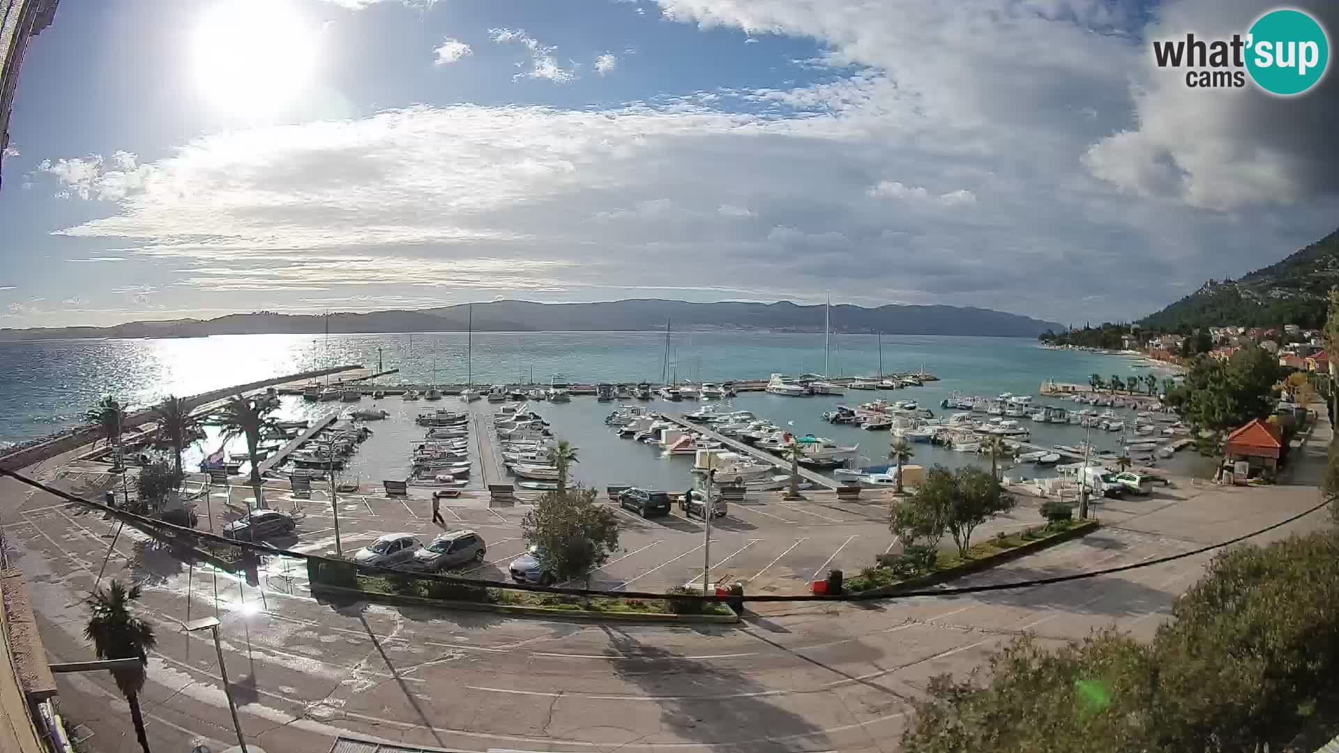 Web kamera Orebić Riva – Trajekt za Korčulu uživo