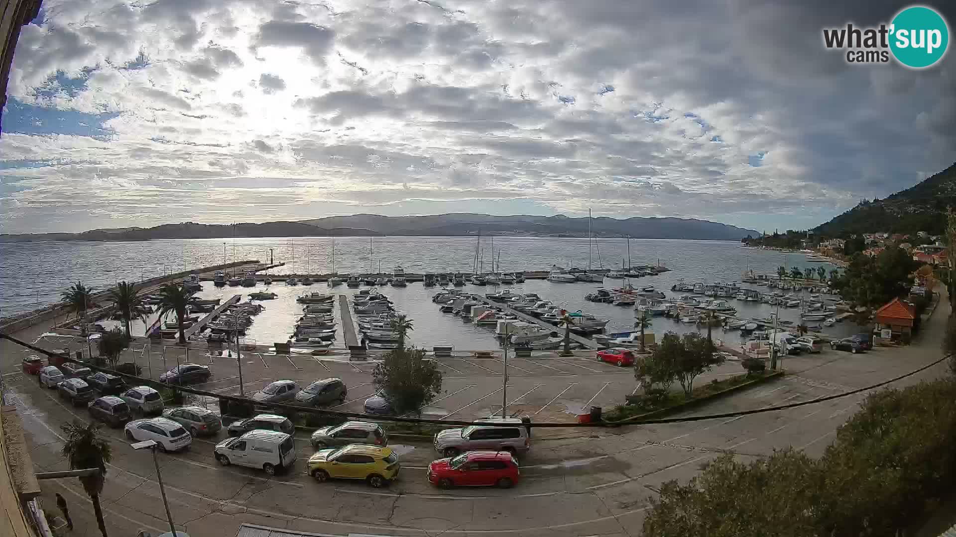 Web kamera Orebić Riva – Trajekt za Korčulu uživo