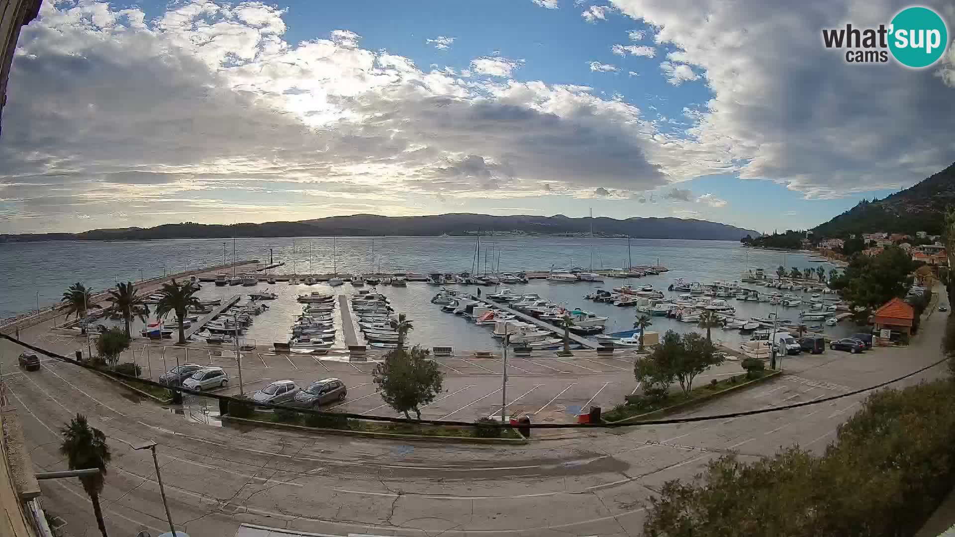 Webcam Orebić Riva – Ferry a Korčula en vivo
