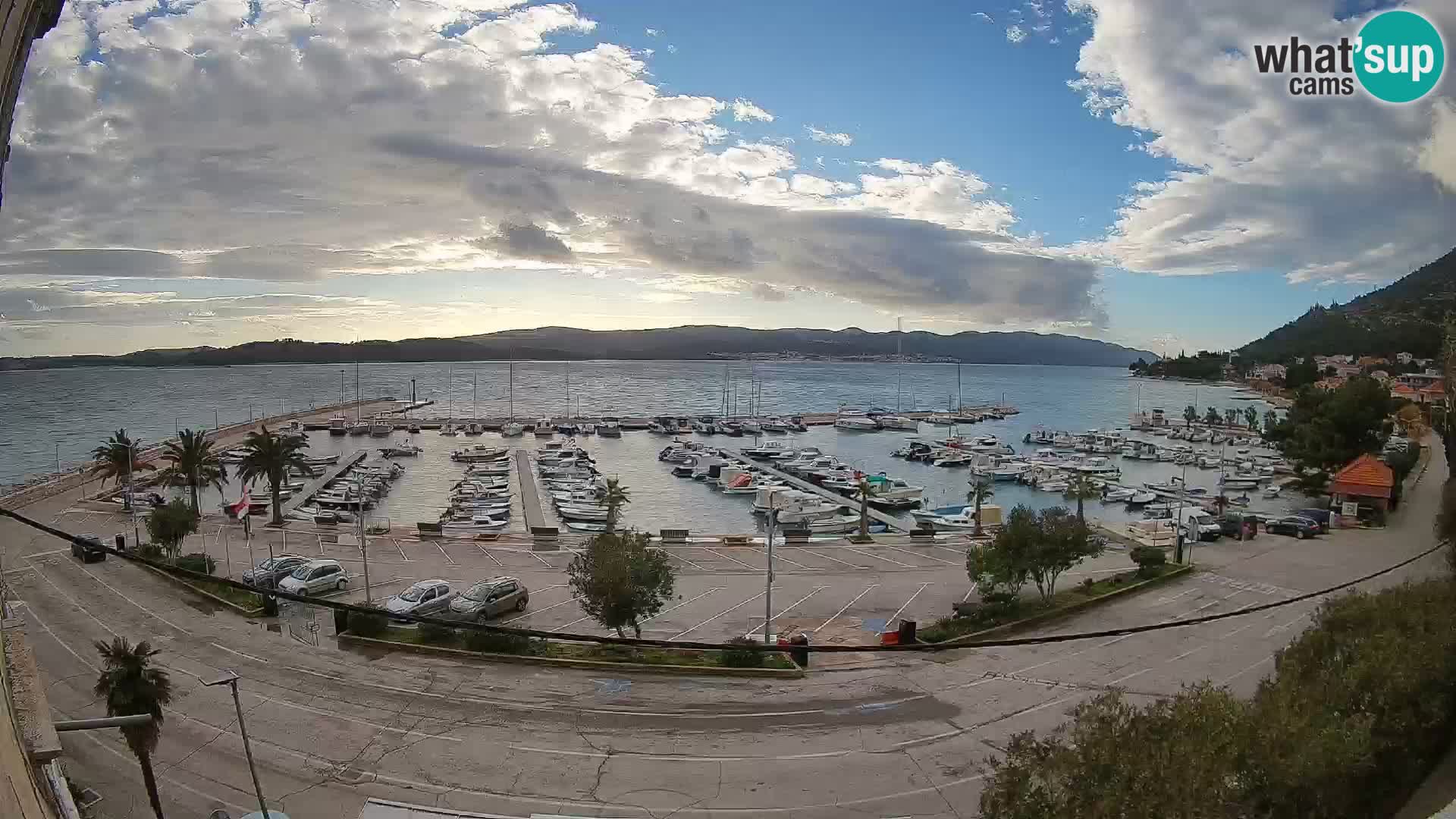 Webcam Orebić Riva – Ferry to Korčula Live