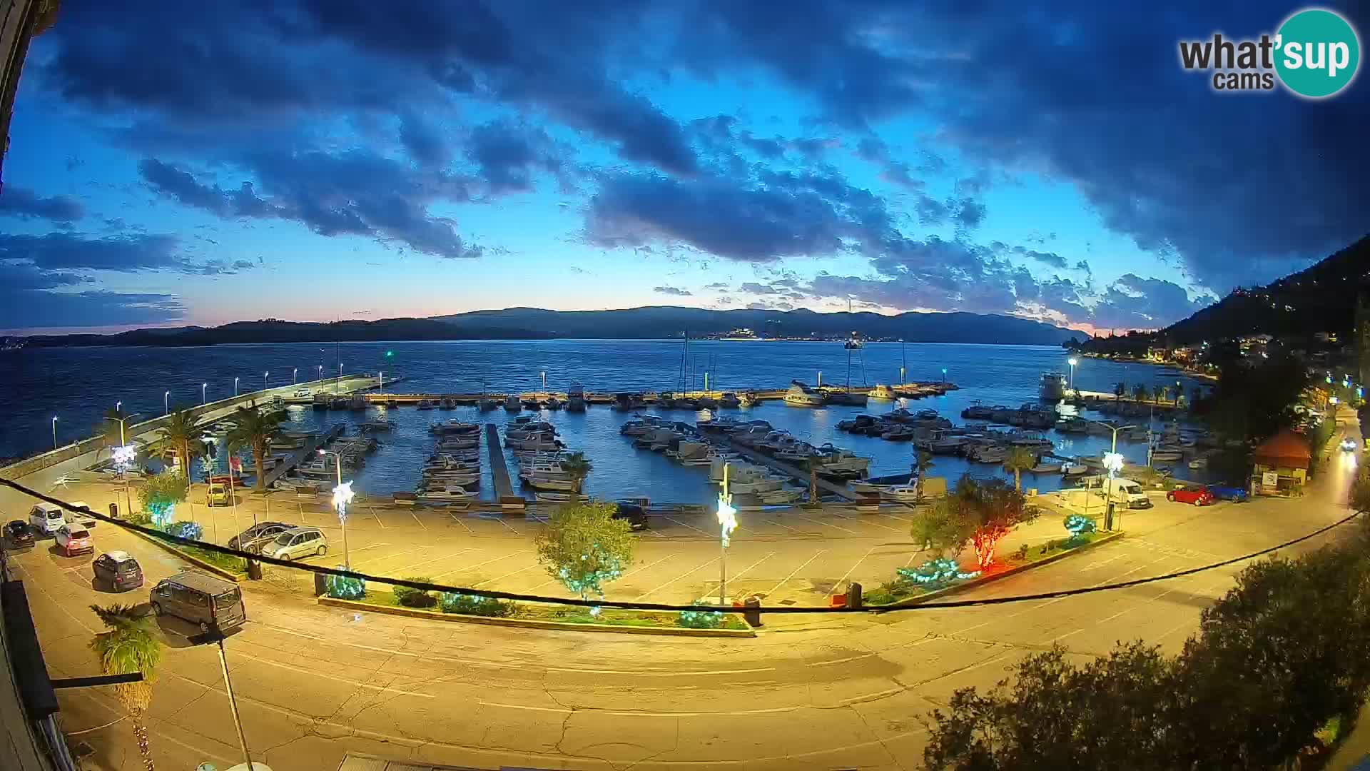 Webcam Orebić Uferpromenade – Fähre nach Korčula Live