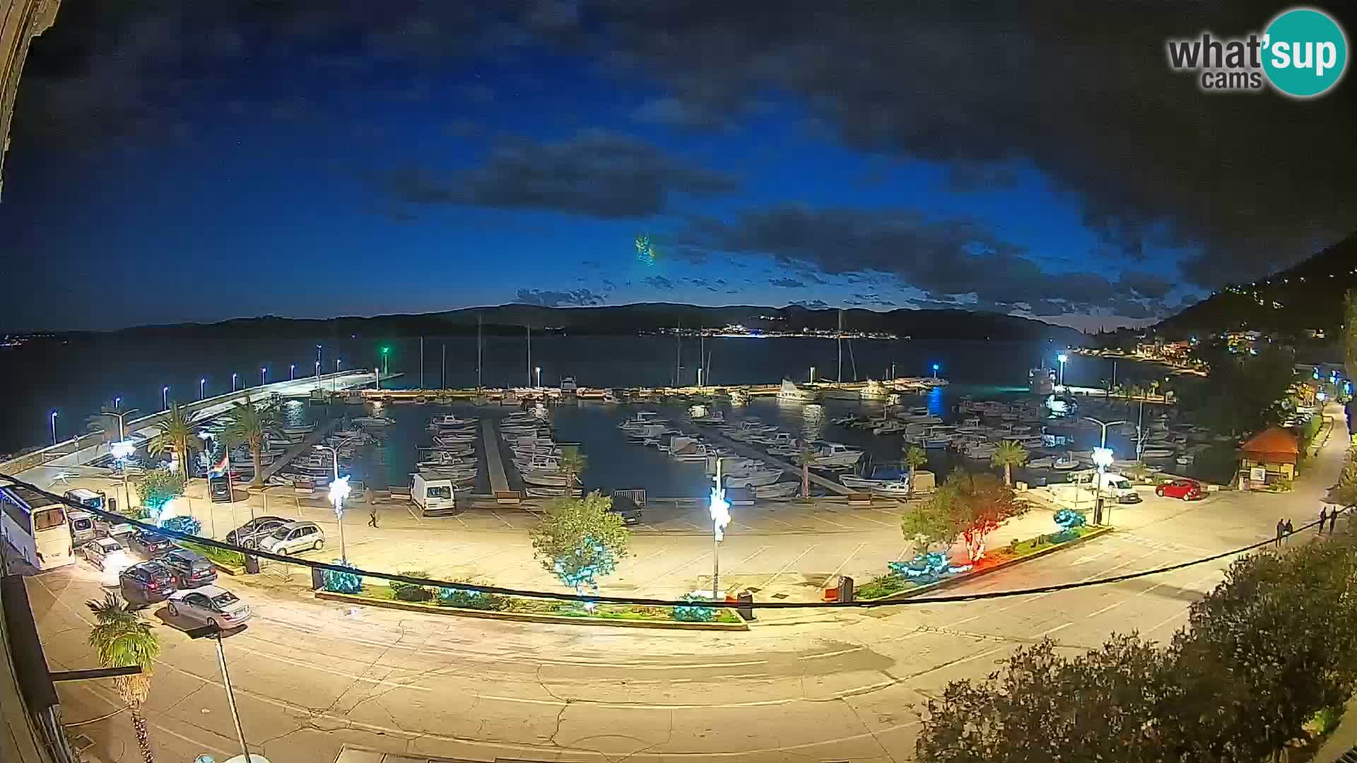 Webcam Orebić Uferpromenade – Fähre nach Korčula Live