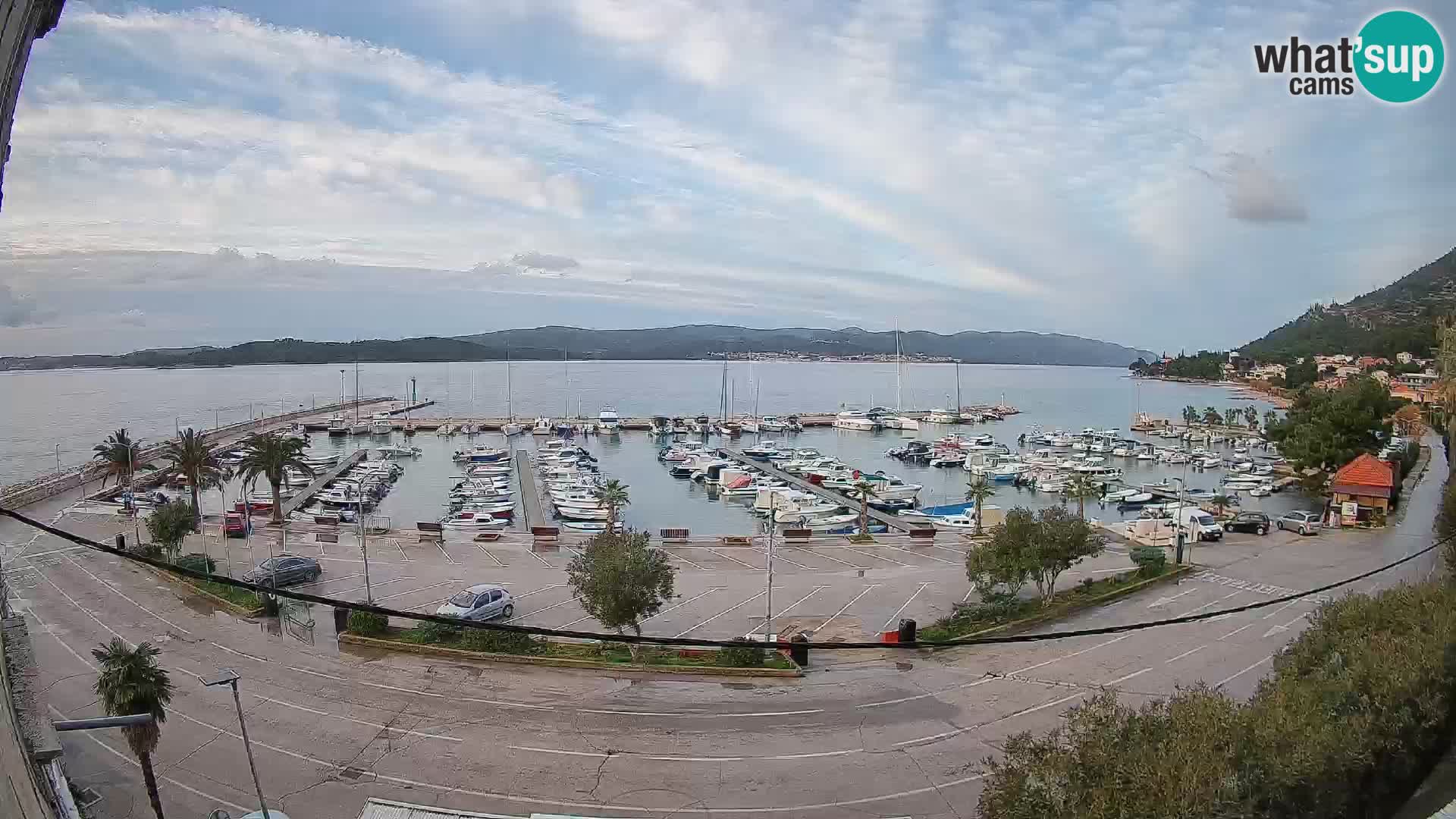 Webcam Orebić Riva – Ferry vers Korčula en direct
