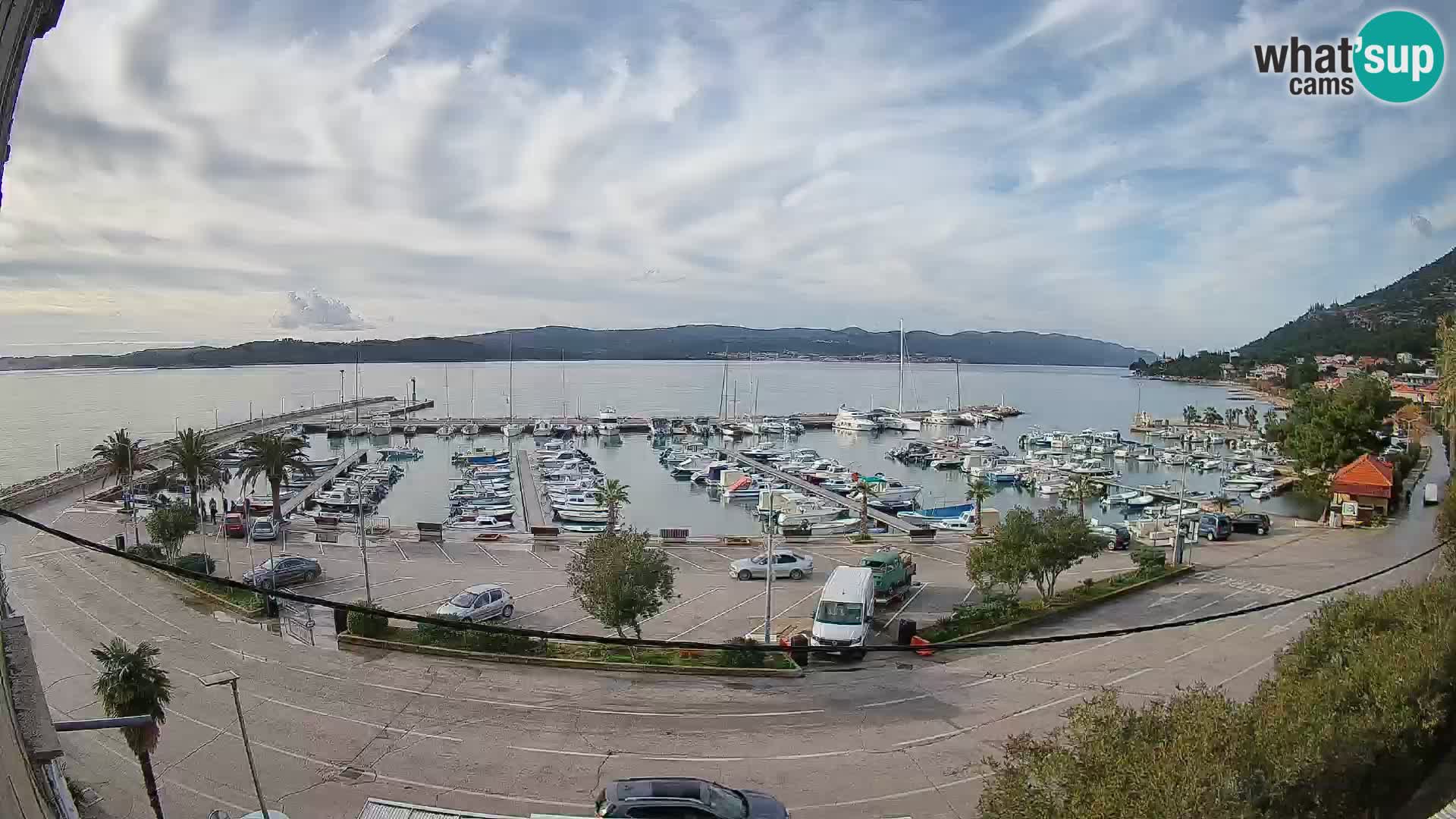 Web kamera Orebić Riva – Trajekt za Korčulu uživo