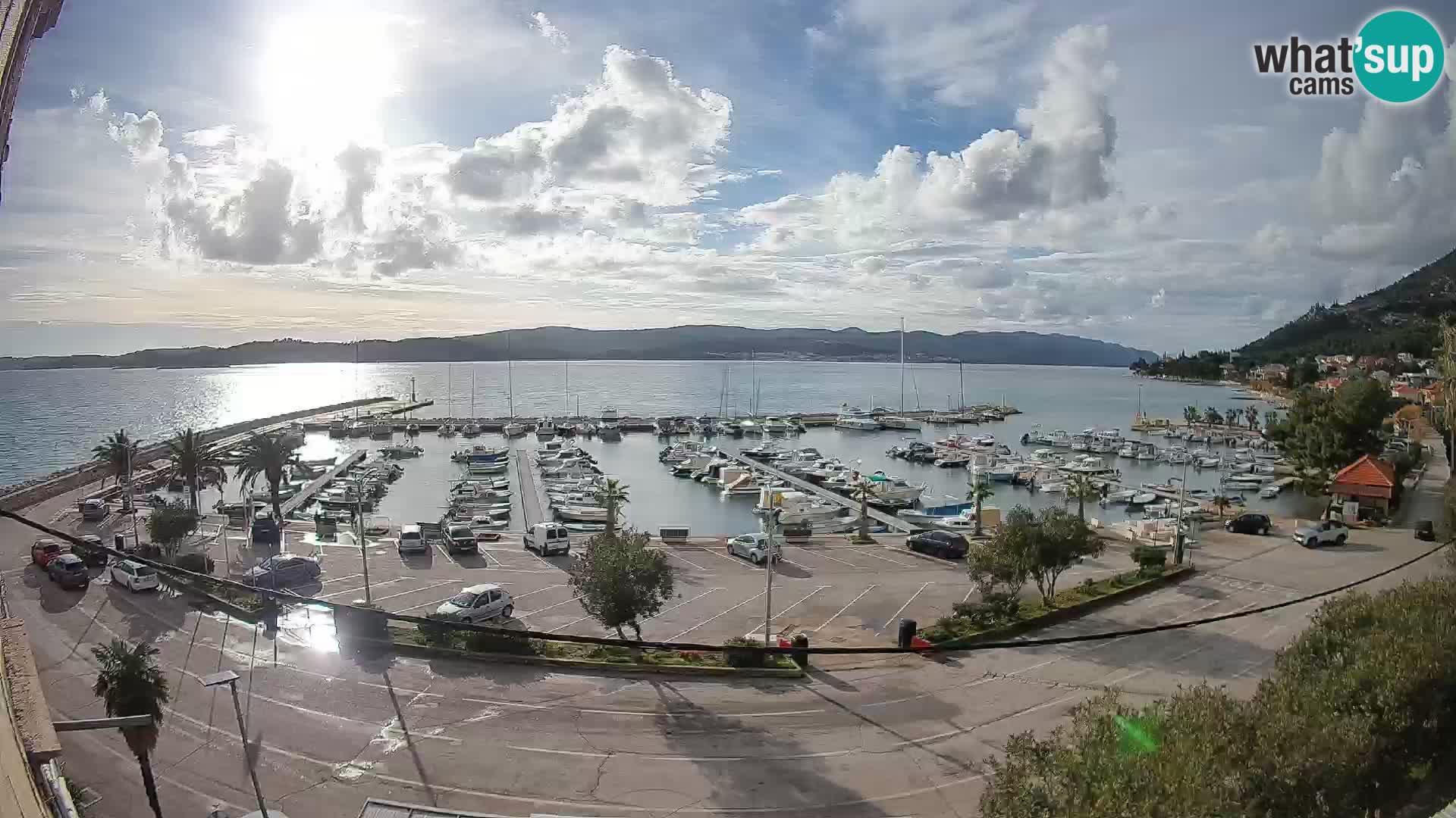 Webcam Orebić Riva – Ferry a Korčula en vivo