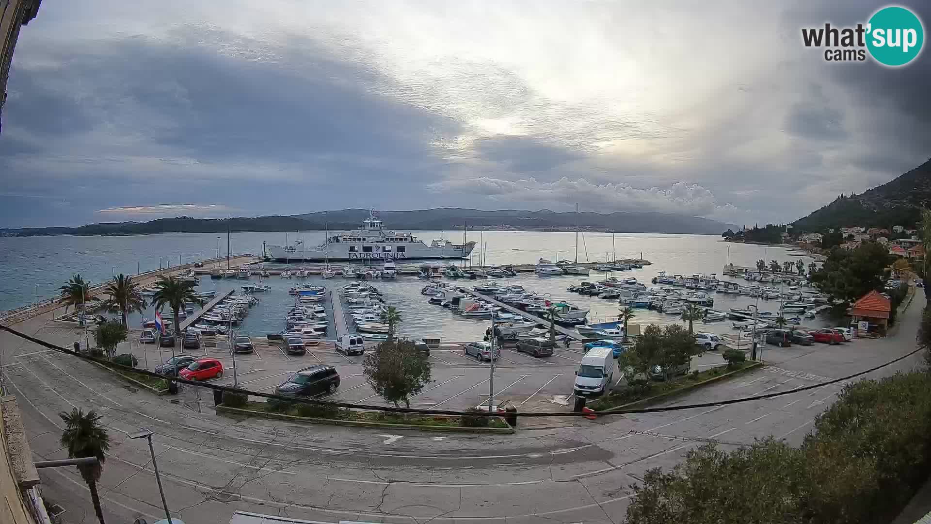 Webcam Orebić Riva – Ferry vers Korčula en direct