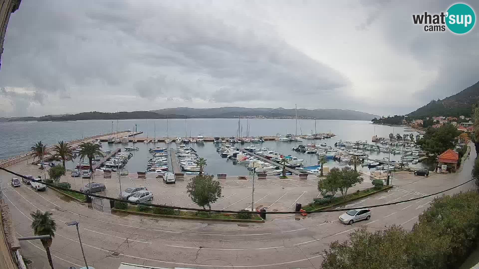 Webcam Orebić Riva – Ferry a Korčula en vivo