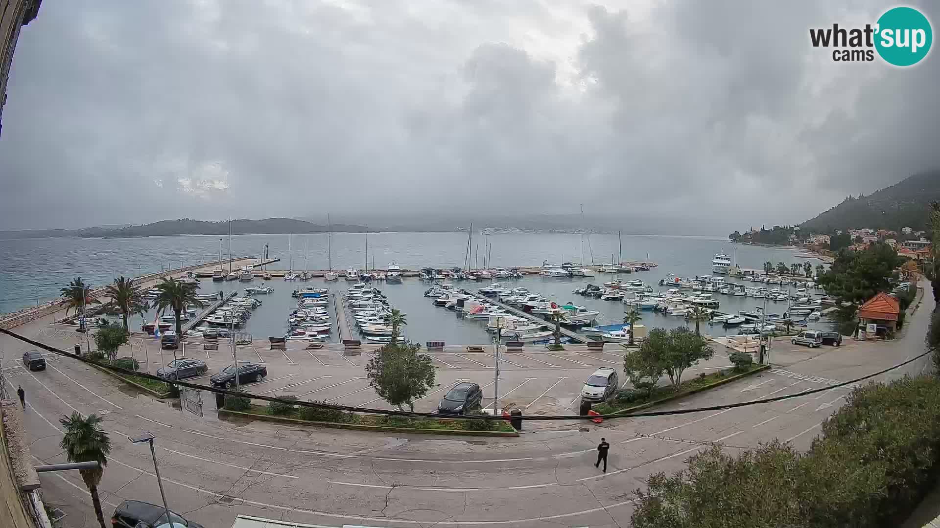 Webcam Orebić Riva – Ferry to Korčula Live