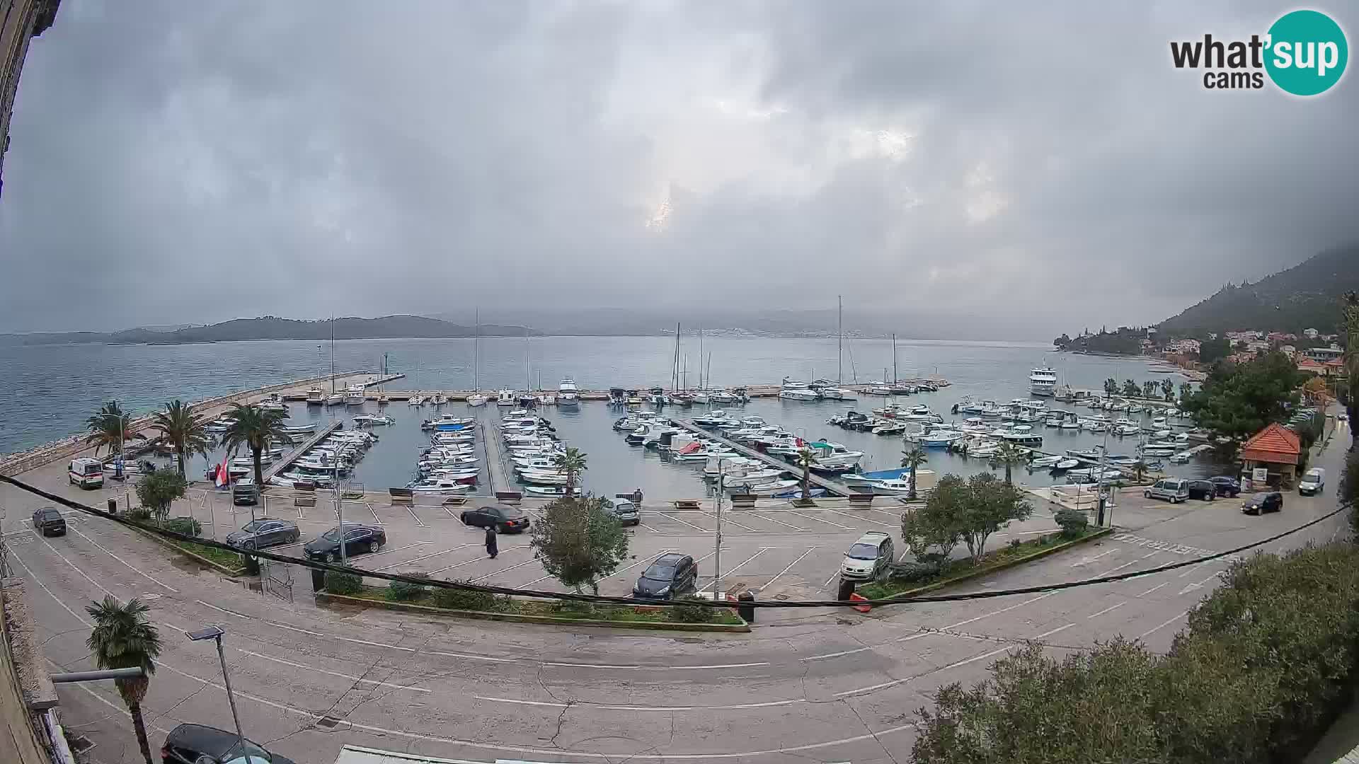 Webcam Orebić Riva – Ferry to Korčula Live
