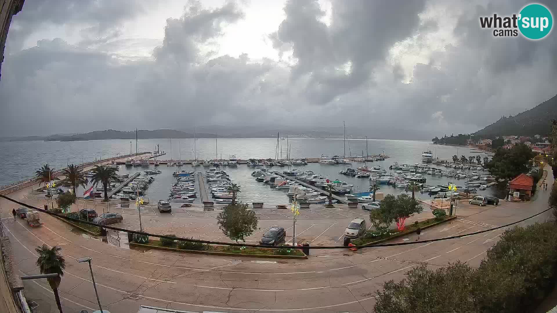 Webcam Orebić Riva – Ferry to Korčula Live