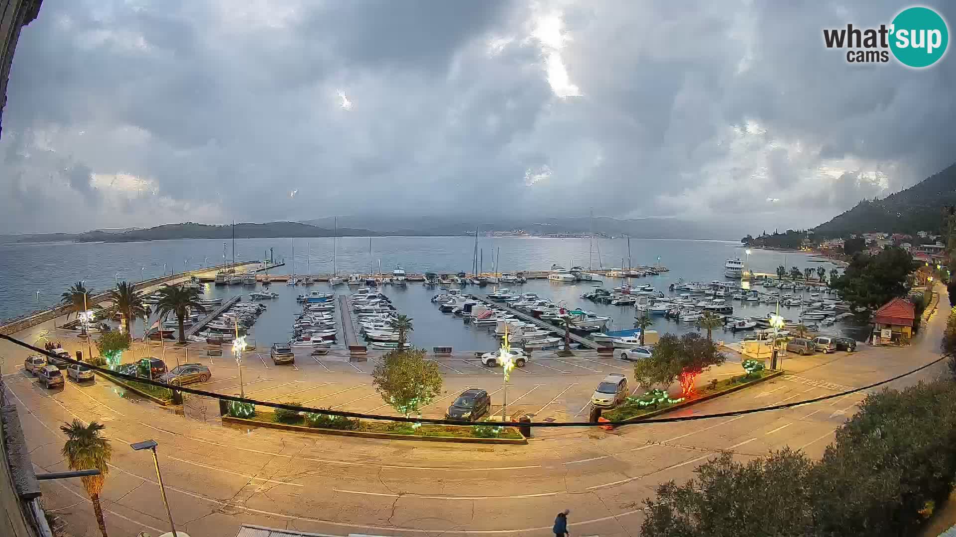 Webcam Orebić Uferpromenade – Fähre nach Korčula Live