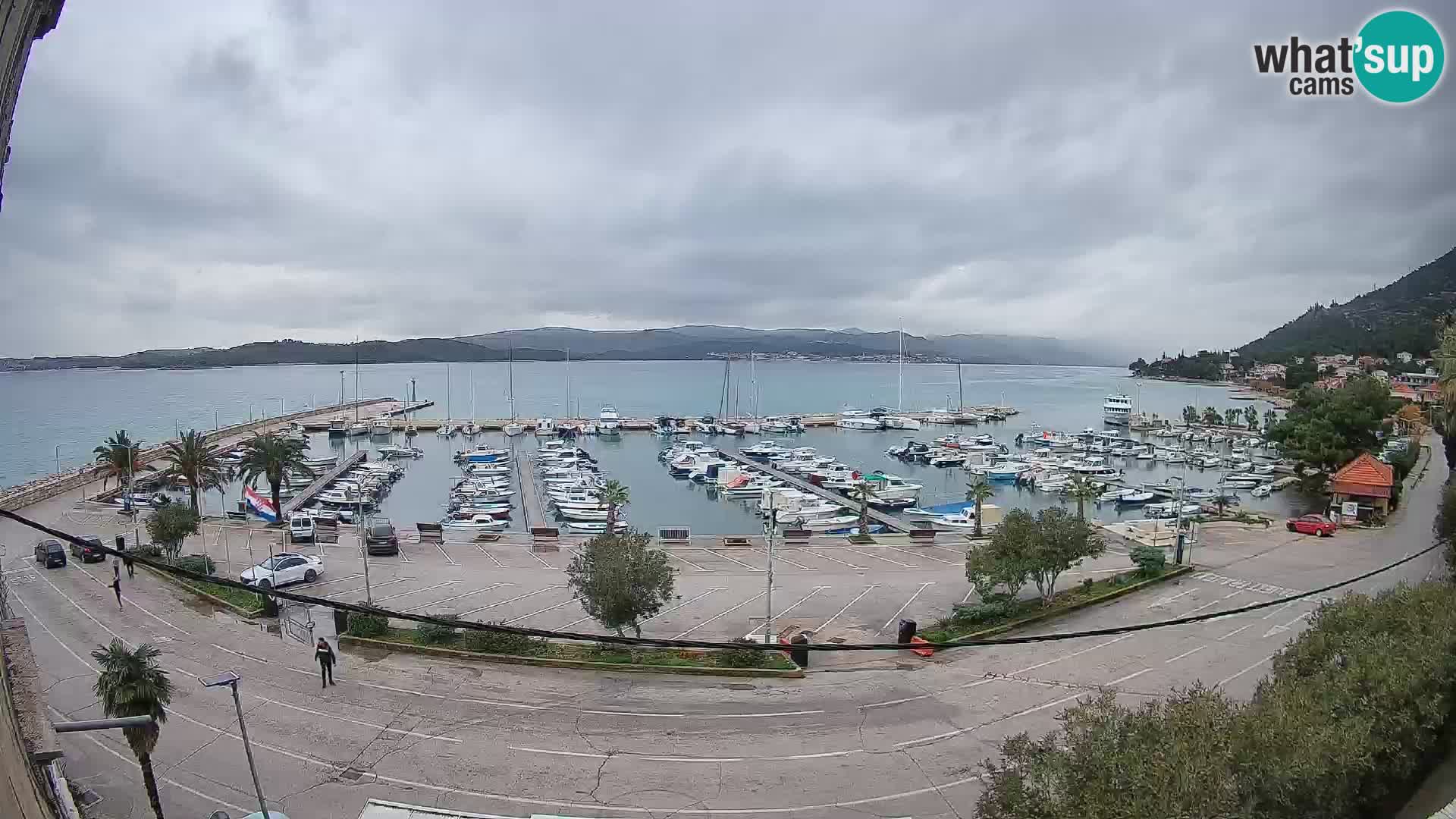 Webcam Orebić Riva – Ferry to Korčula Live