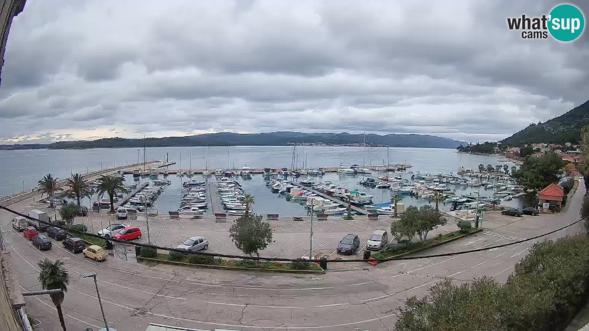 Webcam Orebić Uferpromenade – Fähre nach Korčula Live
