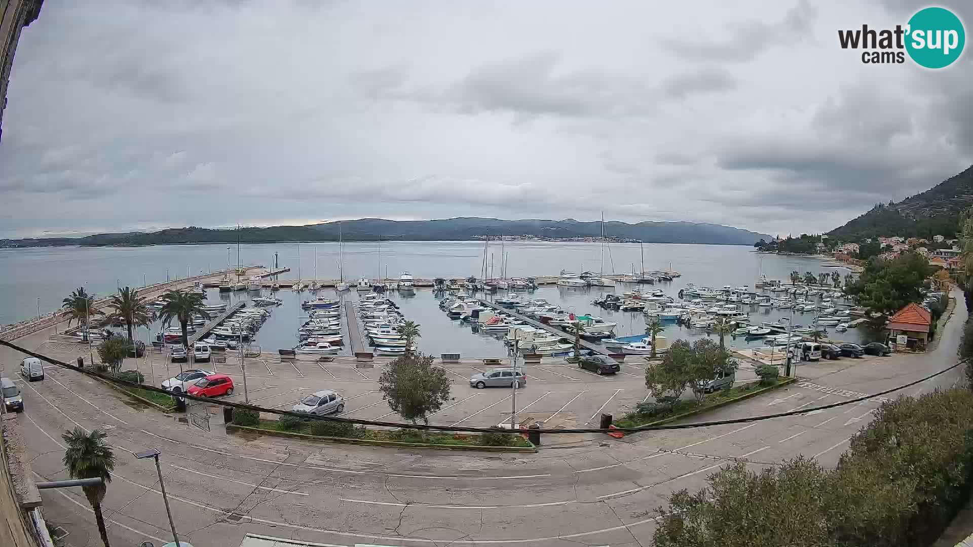 Webcam Orebić Uferpromenade – Fähre nach Korčula Live