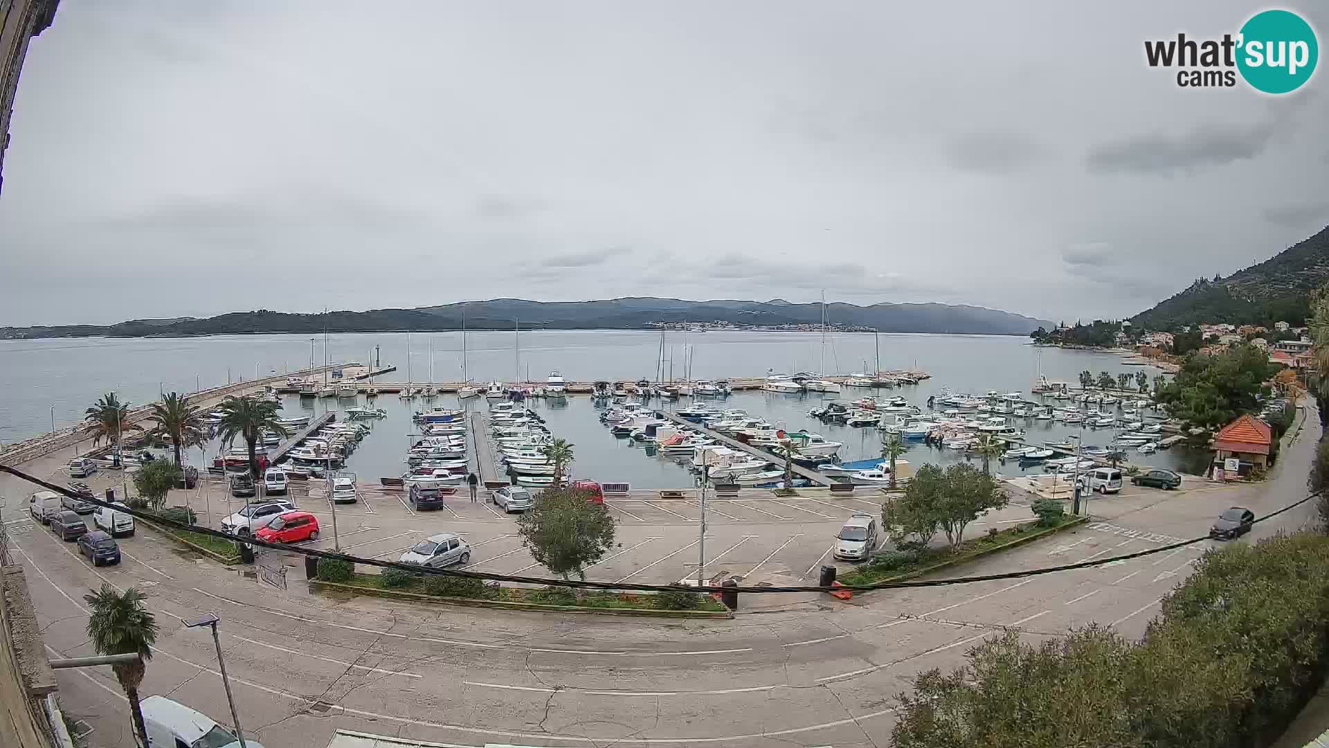 Web kamera Orebić Riva – Trajekt za Korčulu uživo