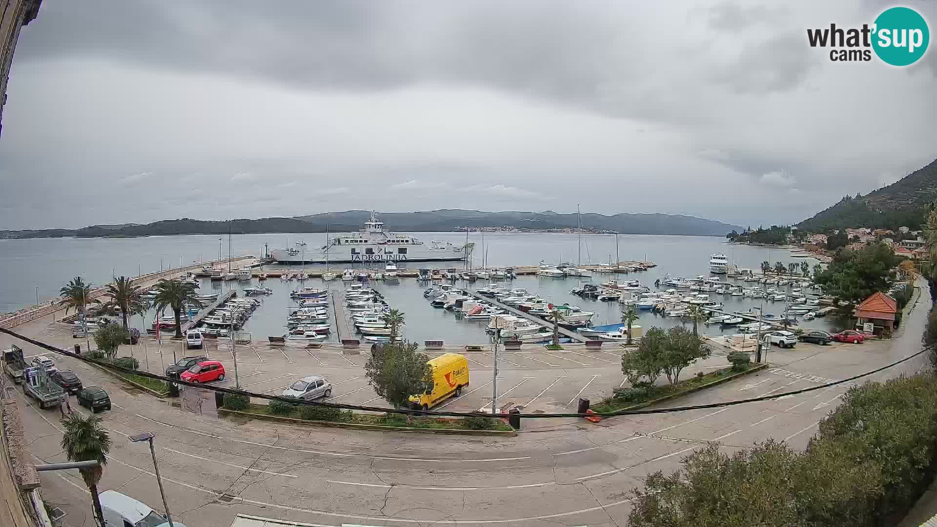 Webcam Orebić Riva – Ferry to Korčula Live