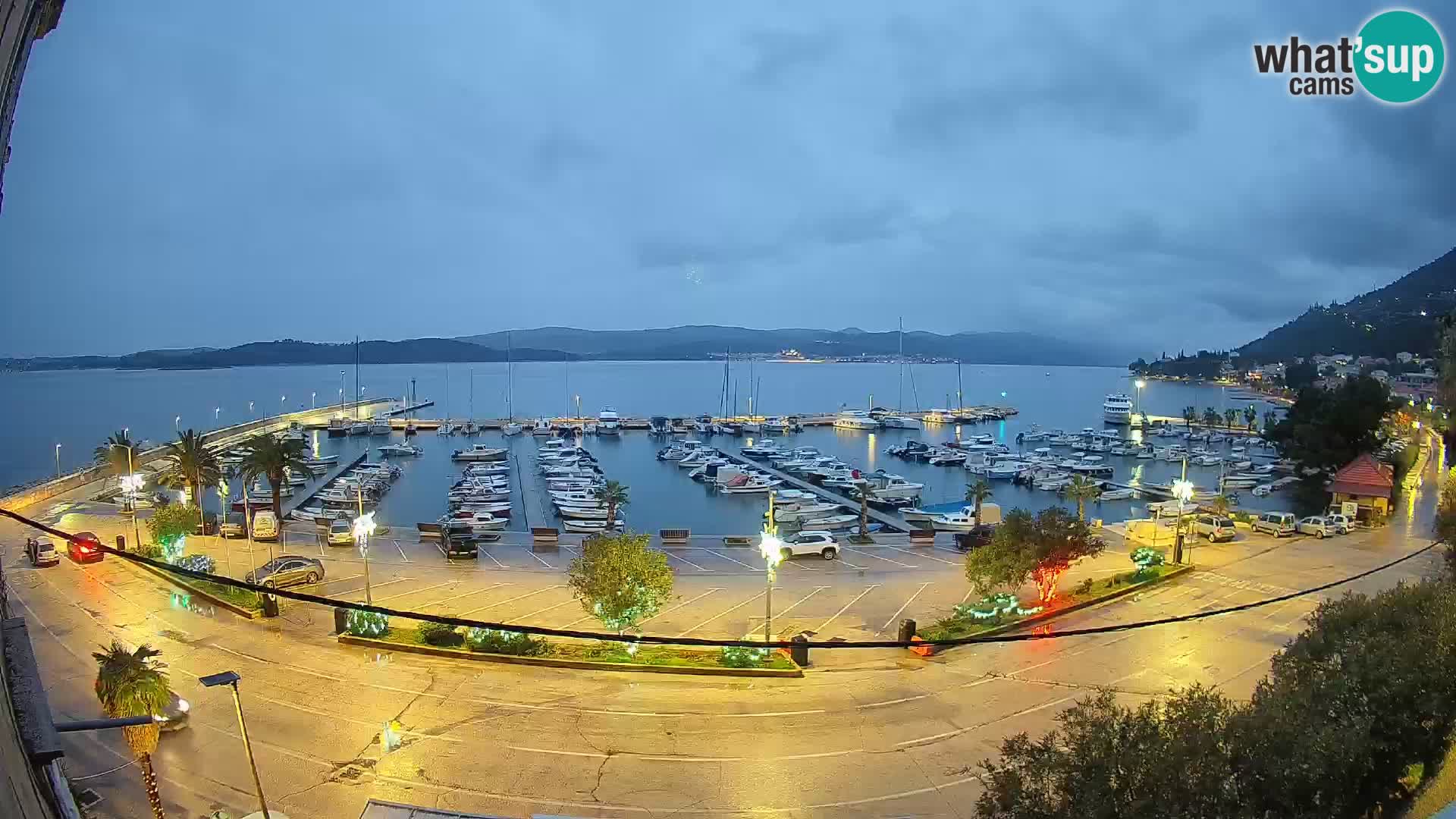 Webcam Orebić Riva – Ferry vers Korčula en direct