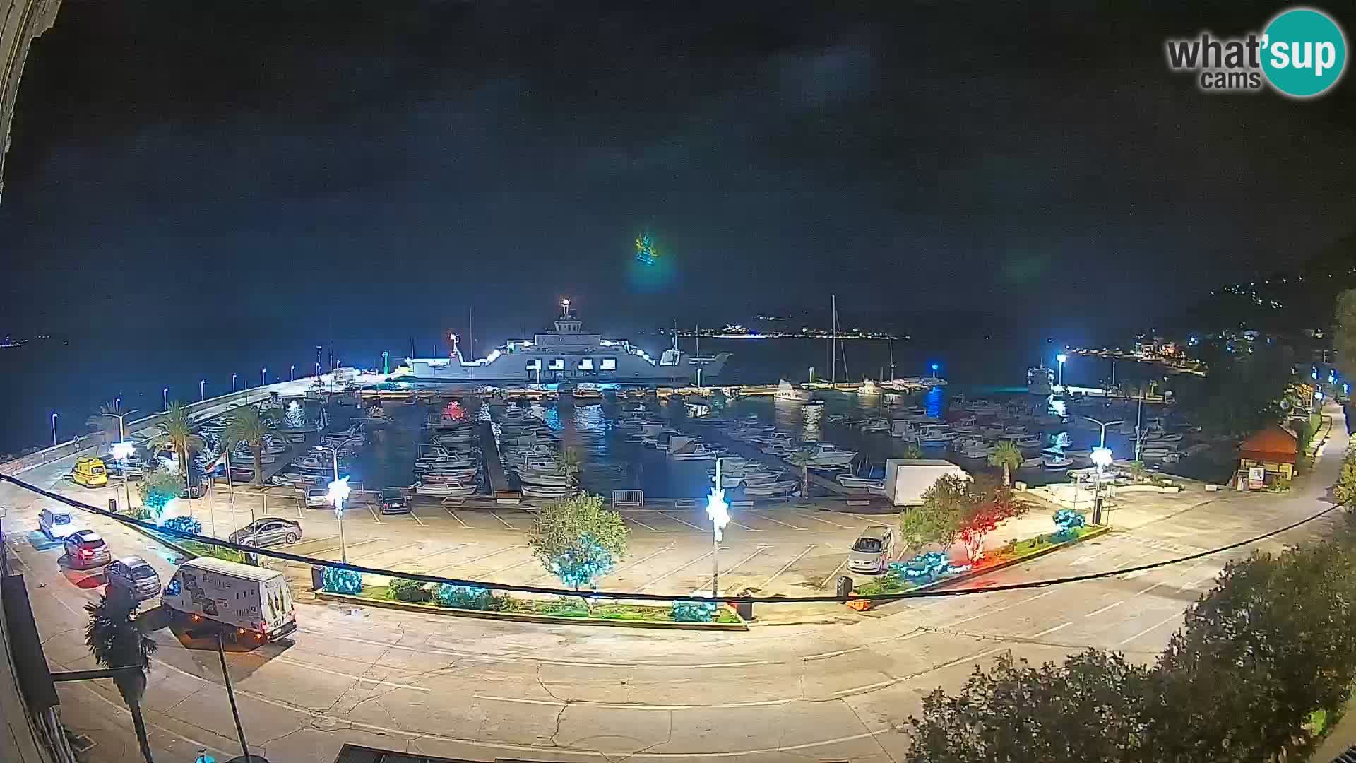 Webcam Orebić Uferpromenade – Fähre nach Korčula Live