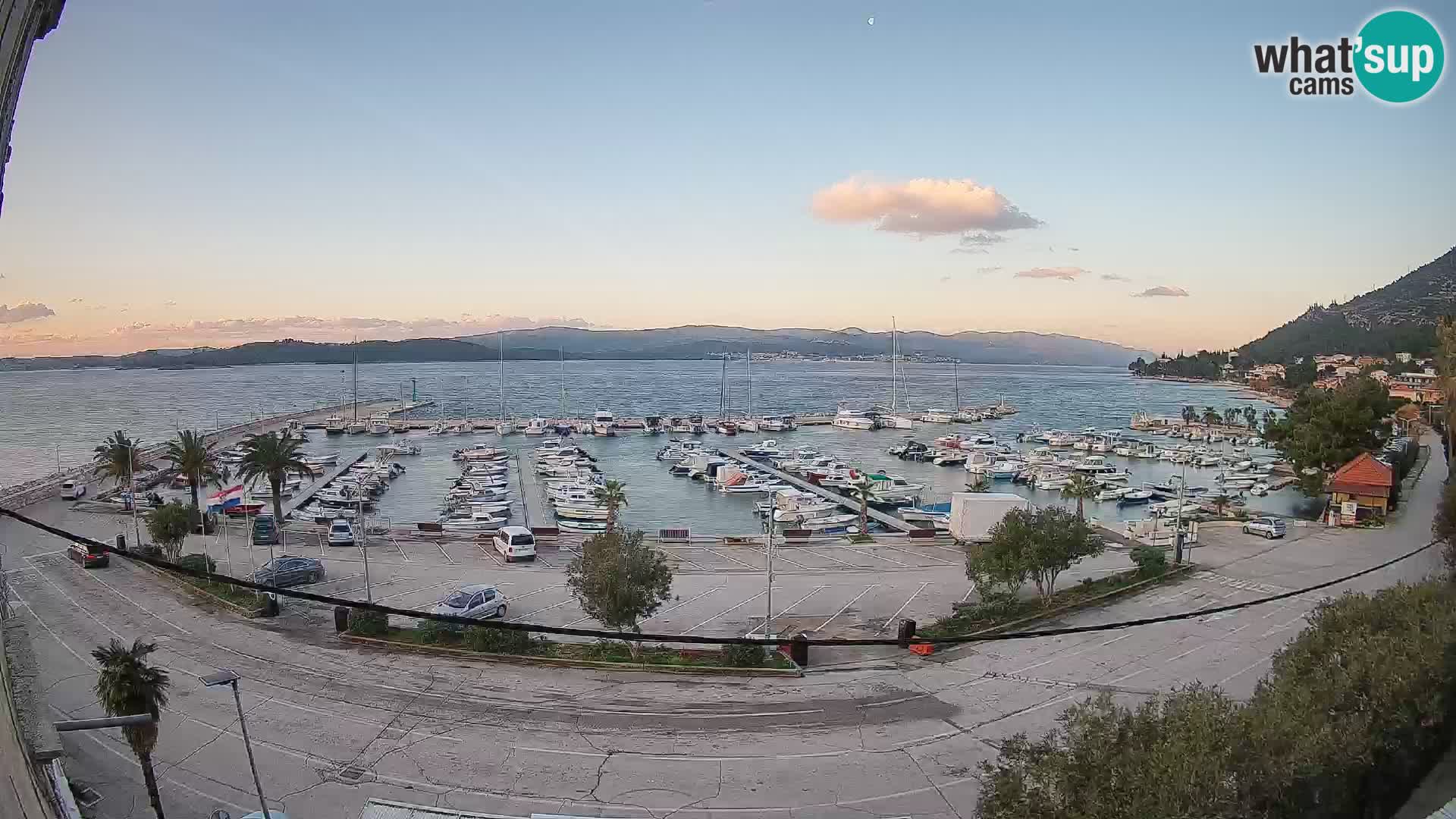 Webcam Orebić Riva – Ferry vers Korčula en direct