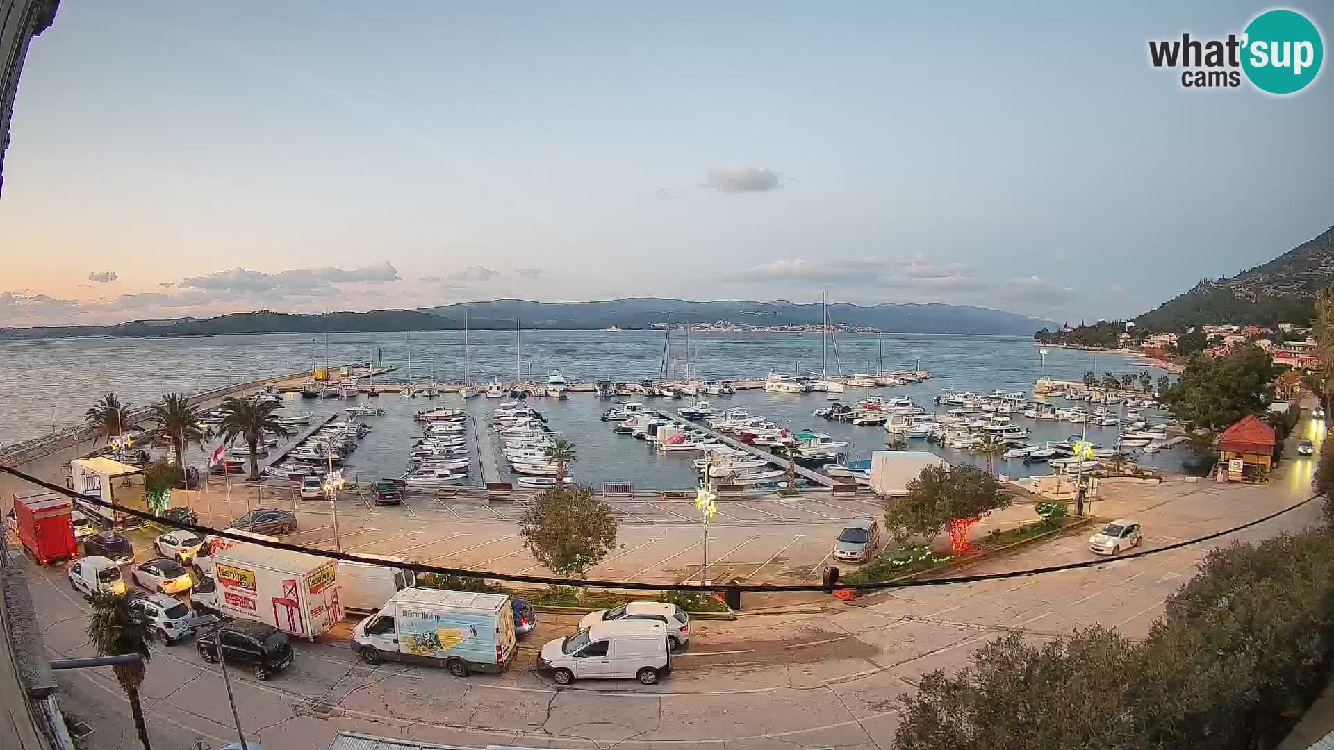 Webcam Orebić Riva – Ferry to Korčula Live