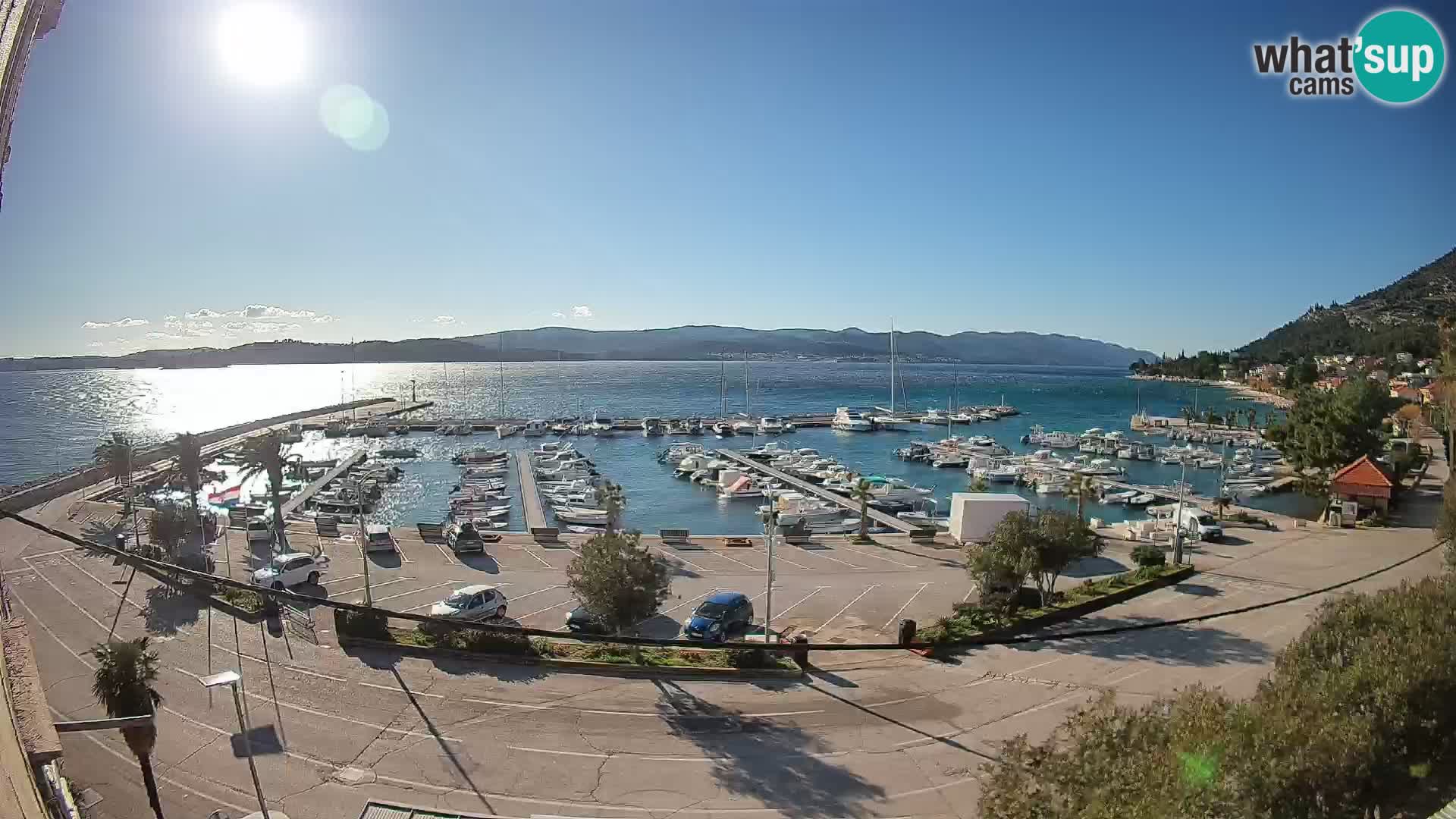 Webcam Orebić Riva – Ferry a Korčula en vivo