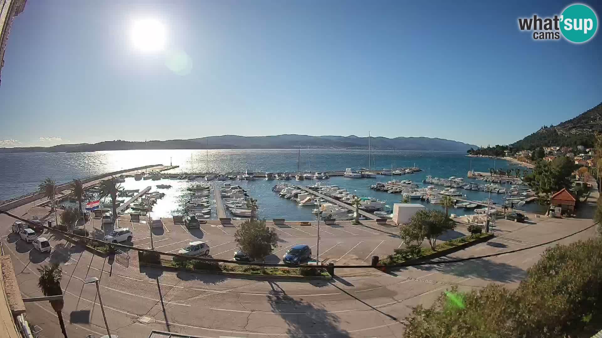 Webcam Orebić Riva – Ferry vers Korčula en direct
