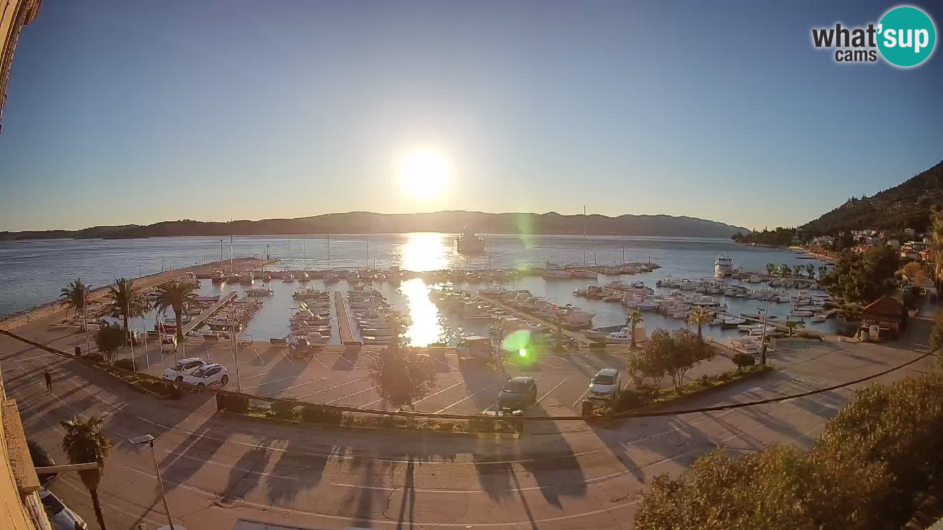 Webcam Orebić Riva – Ferry vers Korčula en direct