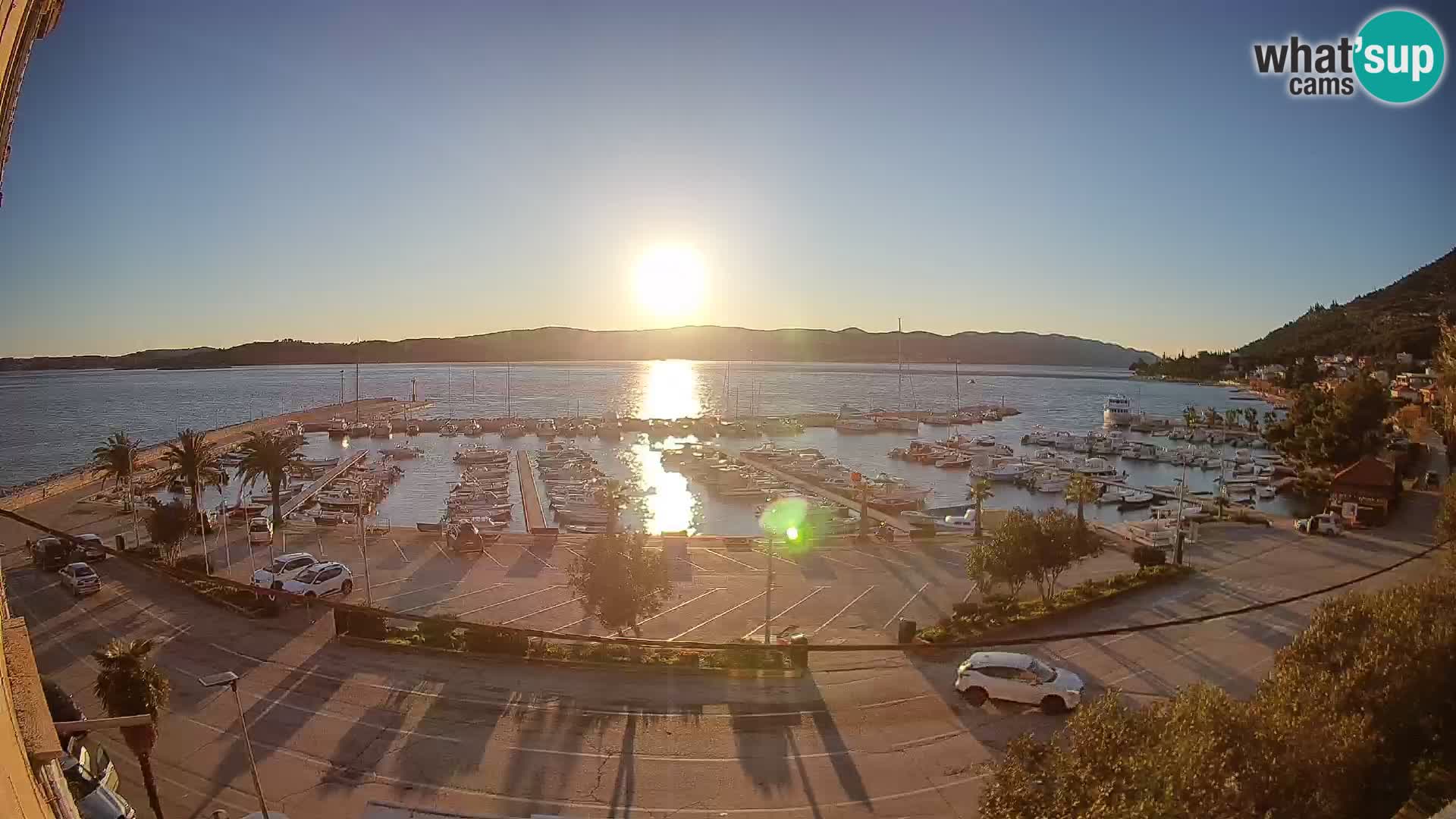 Webcam Orebić Riva – Ferry to Korčula Live