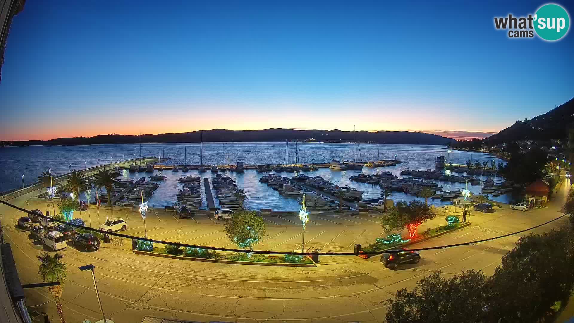 Webcam Orebić Riva – Ferry a Korčula en vivo