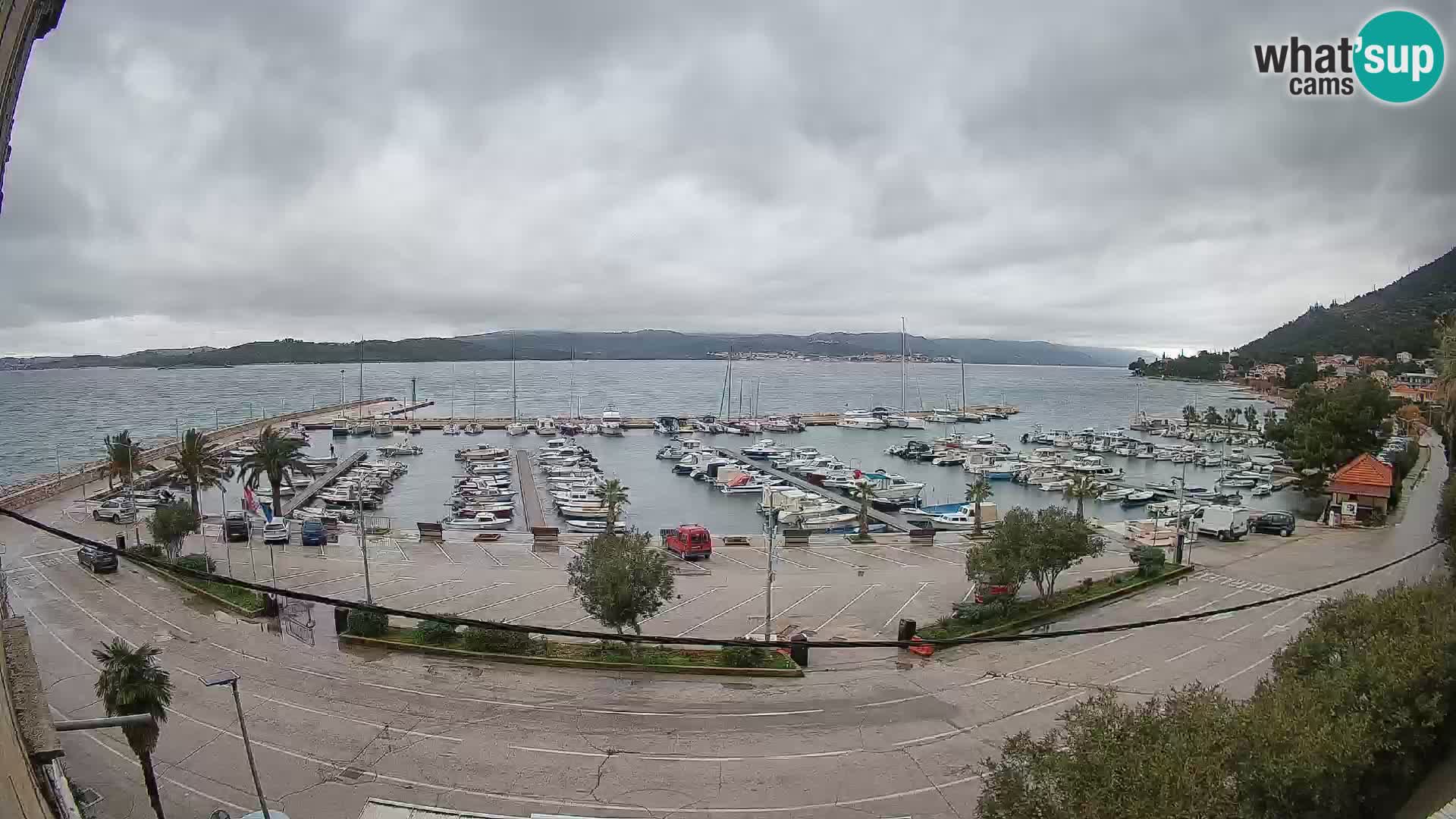 Spletna kamera Orebić Riva – Trajekt za Korčulo v živo