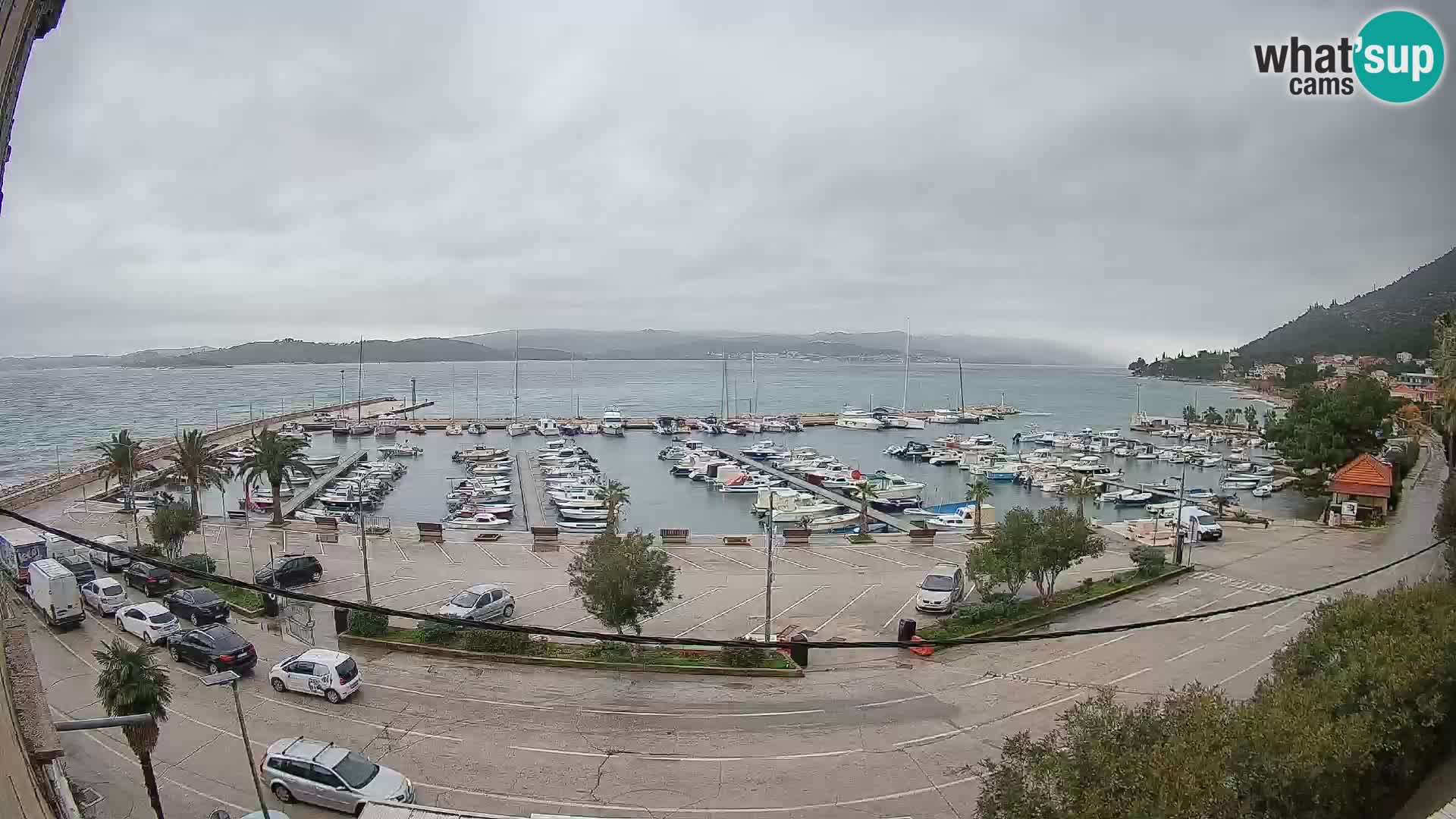 Webcam Orebić Riva – Ferry a Korčula en vivo