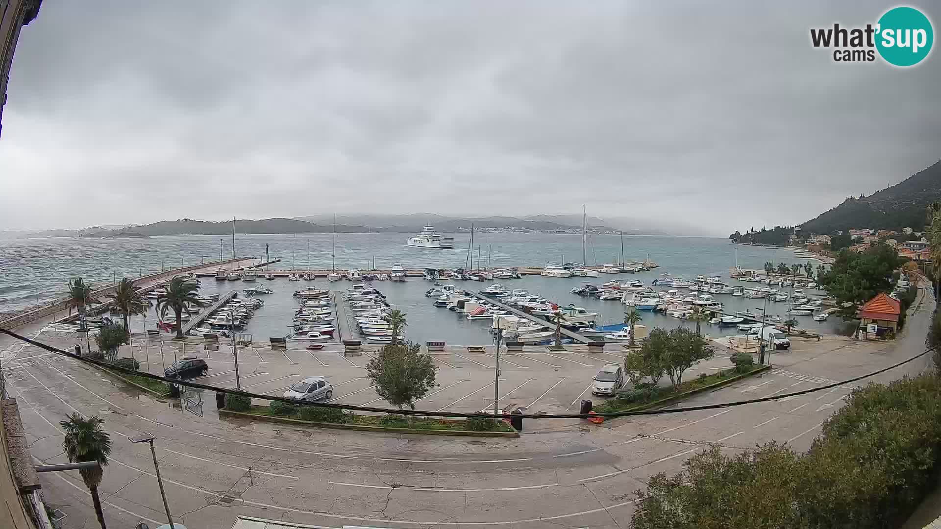 Webcam Orebić Riva – Ferry a Korčula en vivo