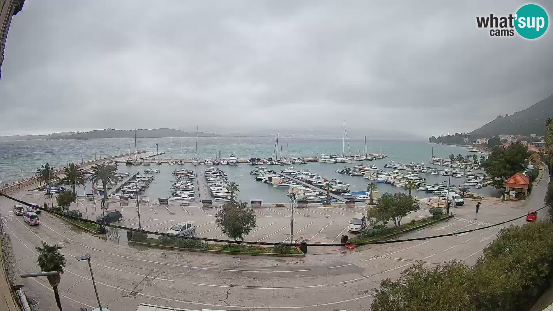 Webcam Orebić Uferpromenade – Fähre nach Korčula Live