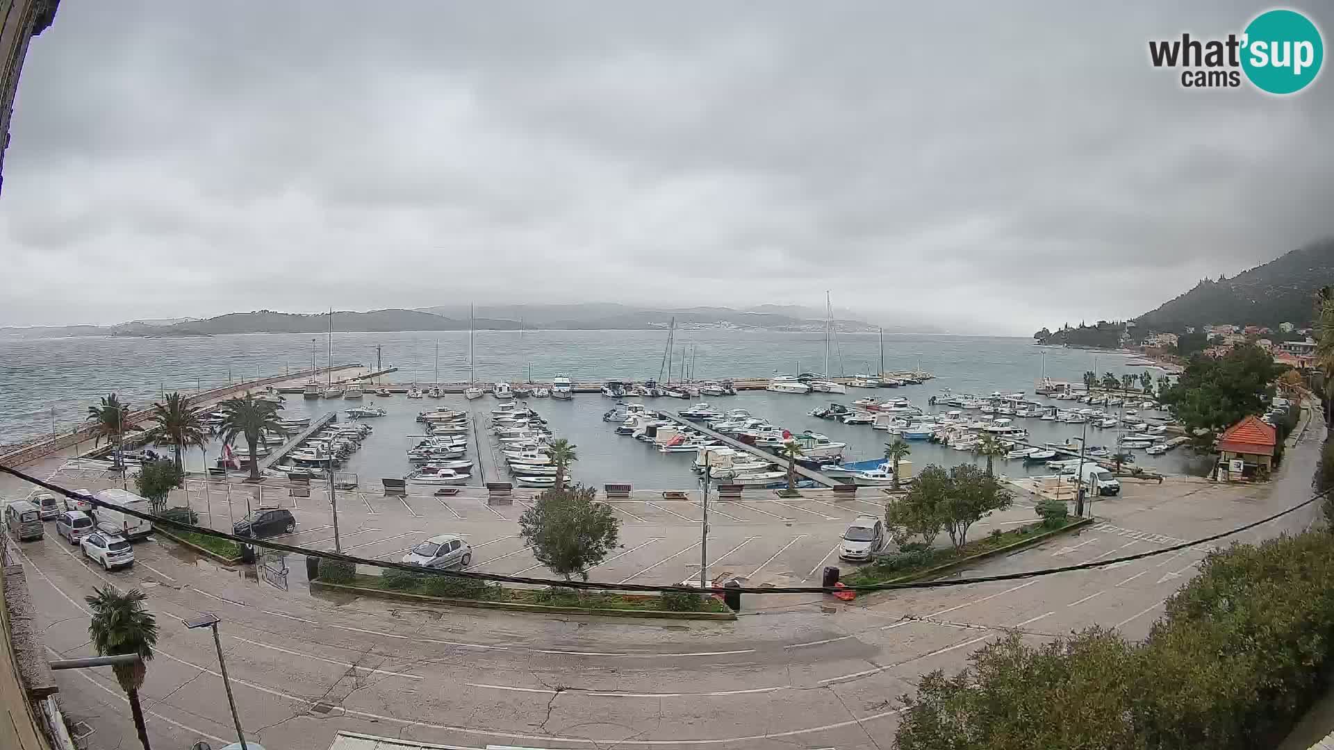 Spletna kamera Orebić Riva – Trajekt za Korčulo v živo