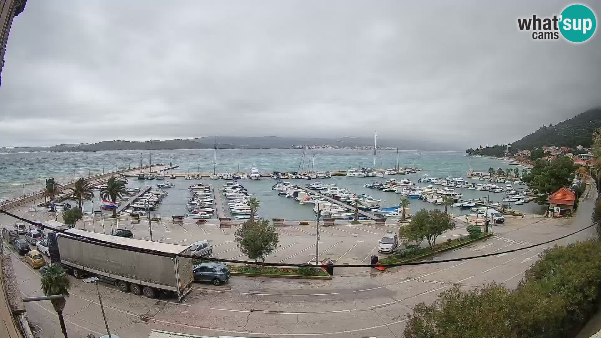 Webcam Orebić Riva – Ferry a Korčula en vivo