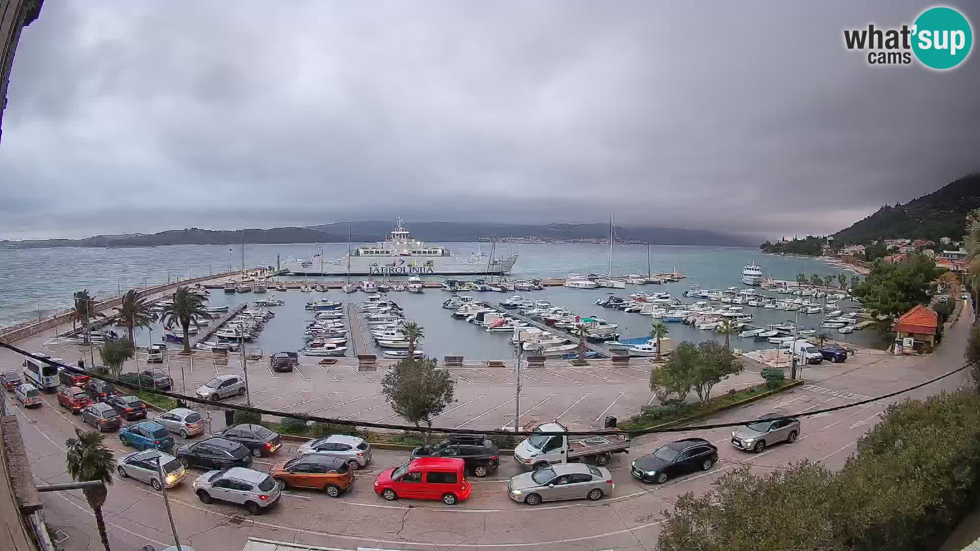 Webcam Orebić Riva – Ferry to Korčula Live