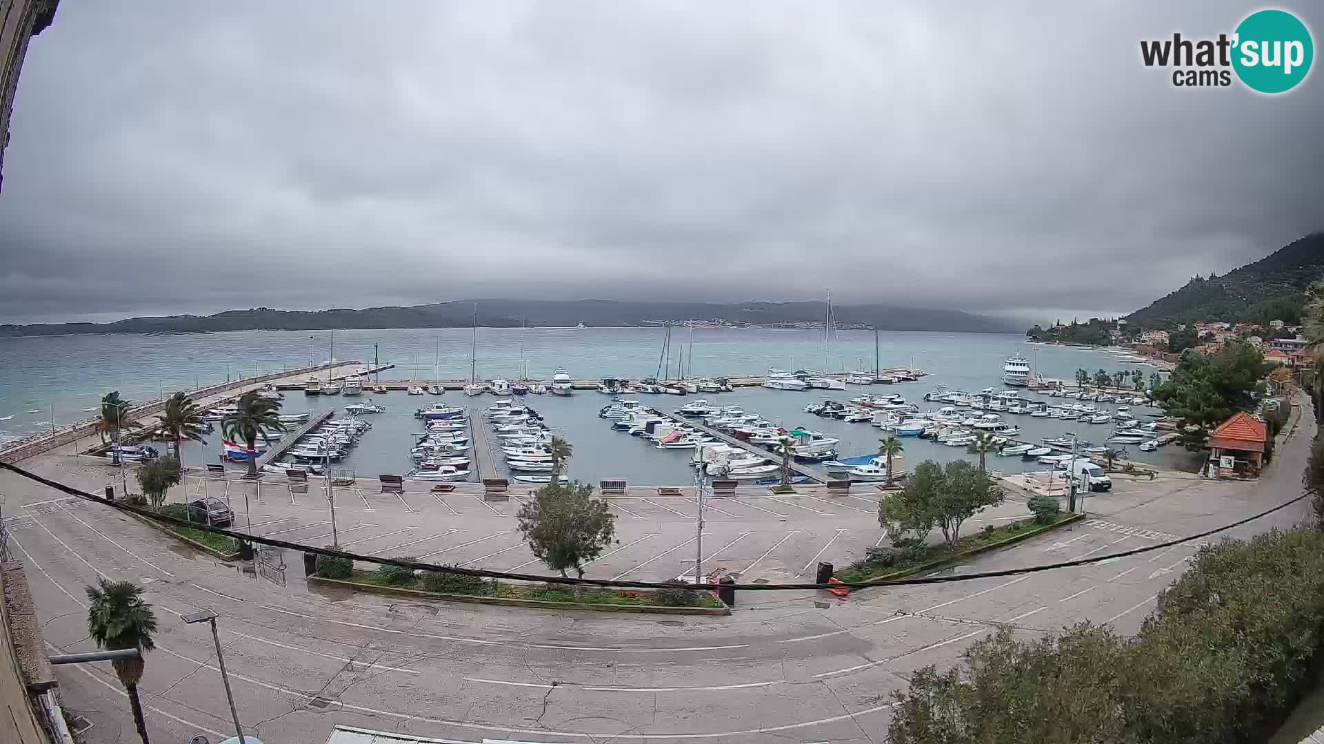 Webcam Orebić Riva – Ferry to Korčula Live