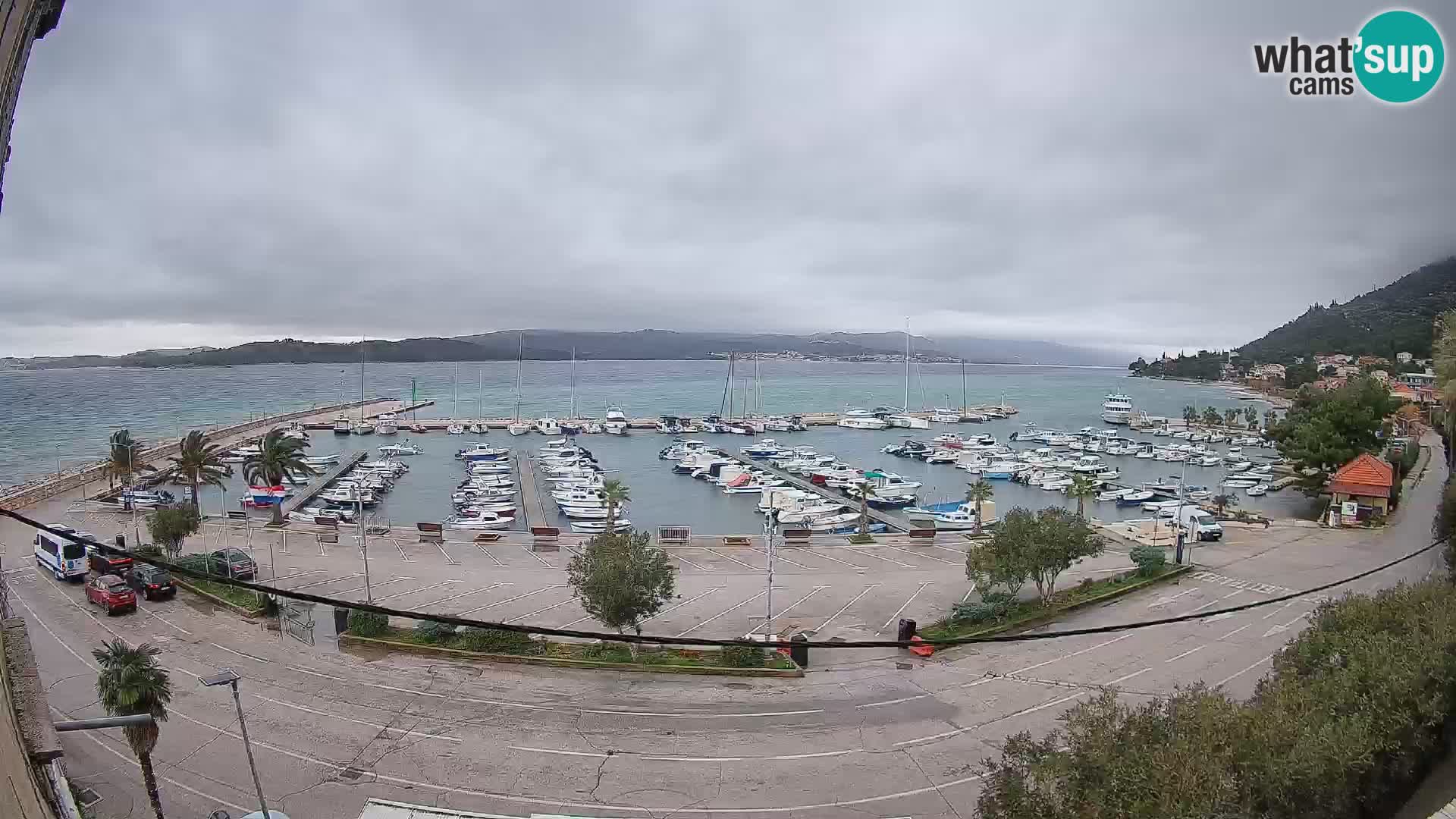 Webcam Orebić Riva – Ferry a Korčula en vivo