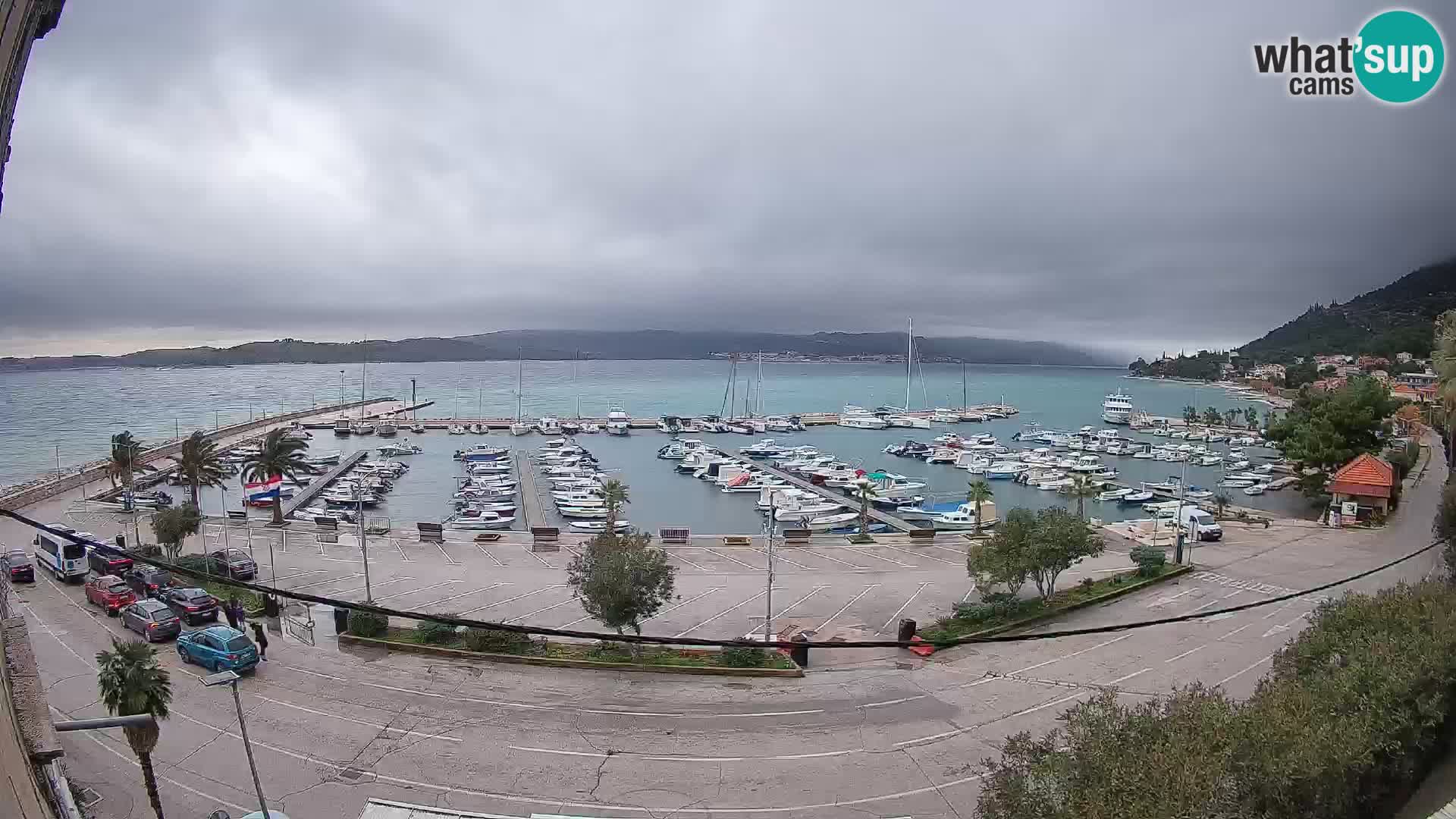 Web kamera Orebić Riva – Trajekt za Korčulu uživo