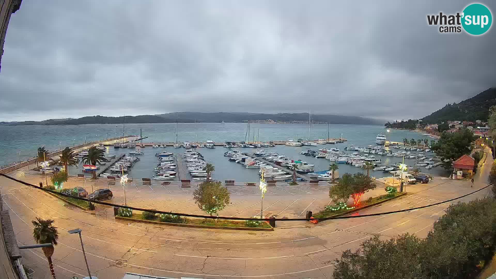 Webcam Orebić Riva – Ferry a Korčula en vivo