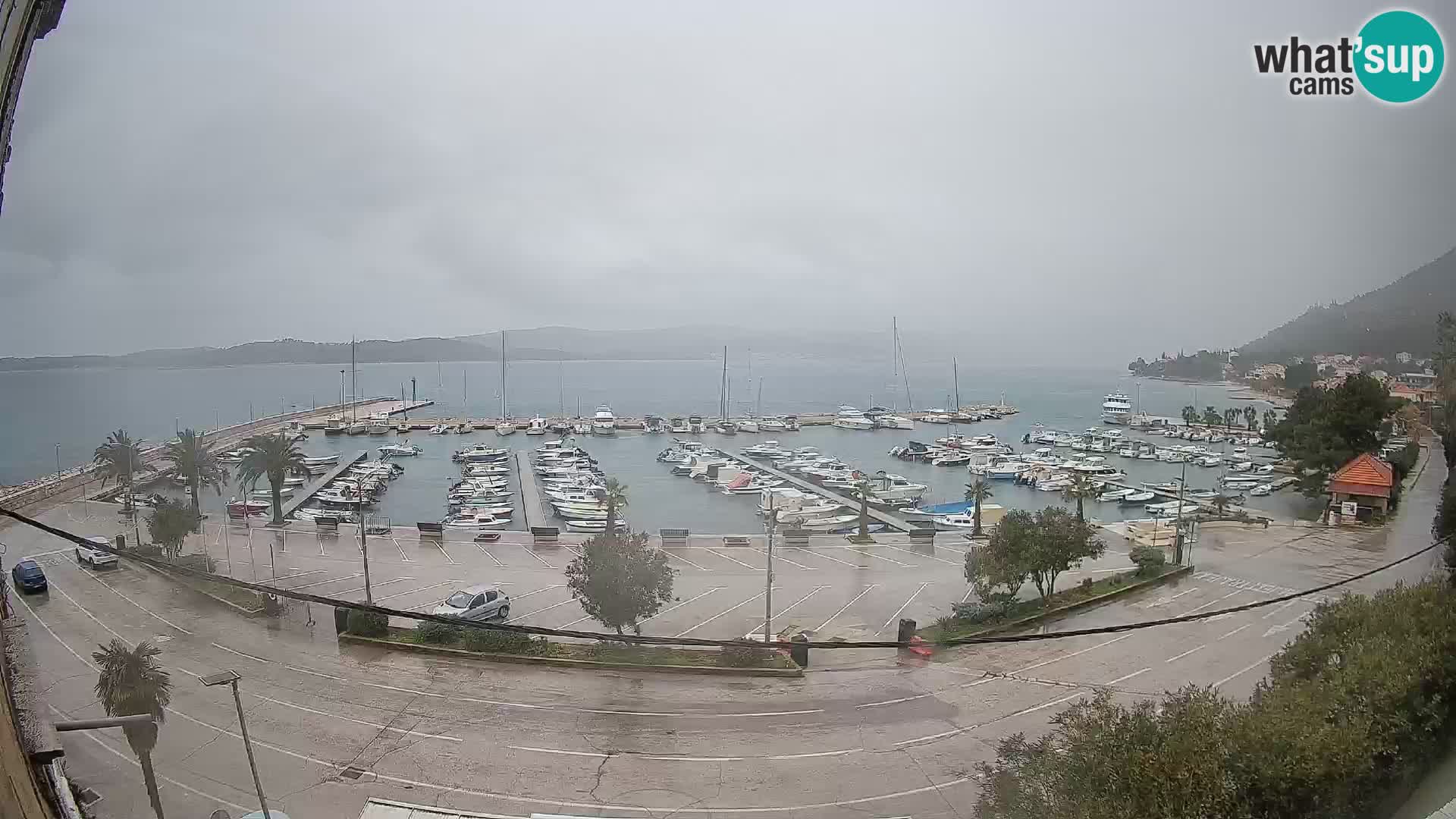 Webcam Orebić Uferpromenade – Fähre nach Korčula Live