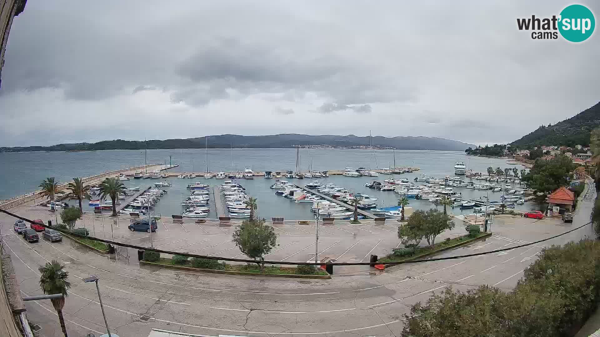 Webcam Orebić Uferpromenade – Fähre nach Korčula Live